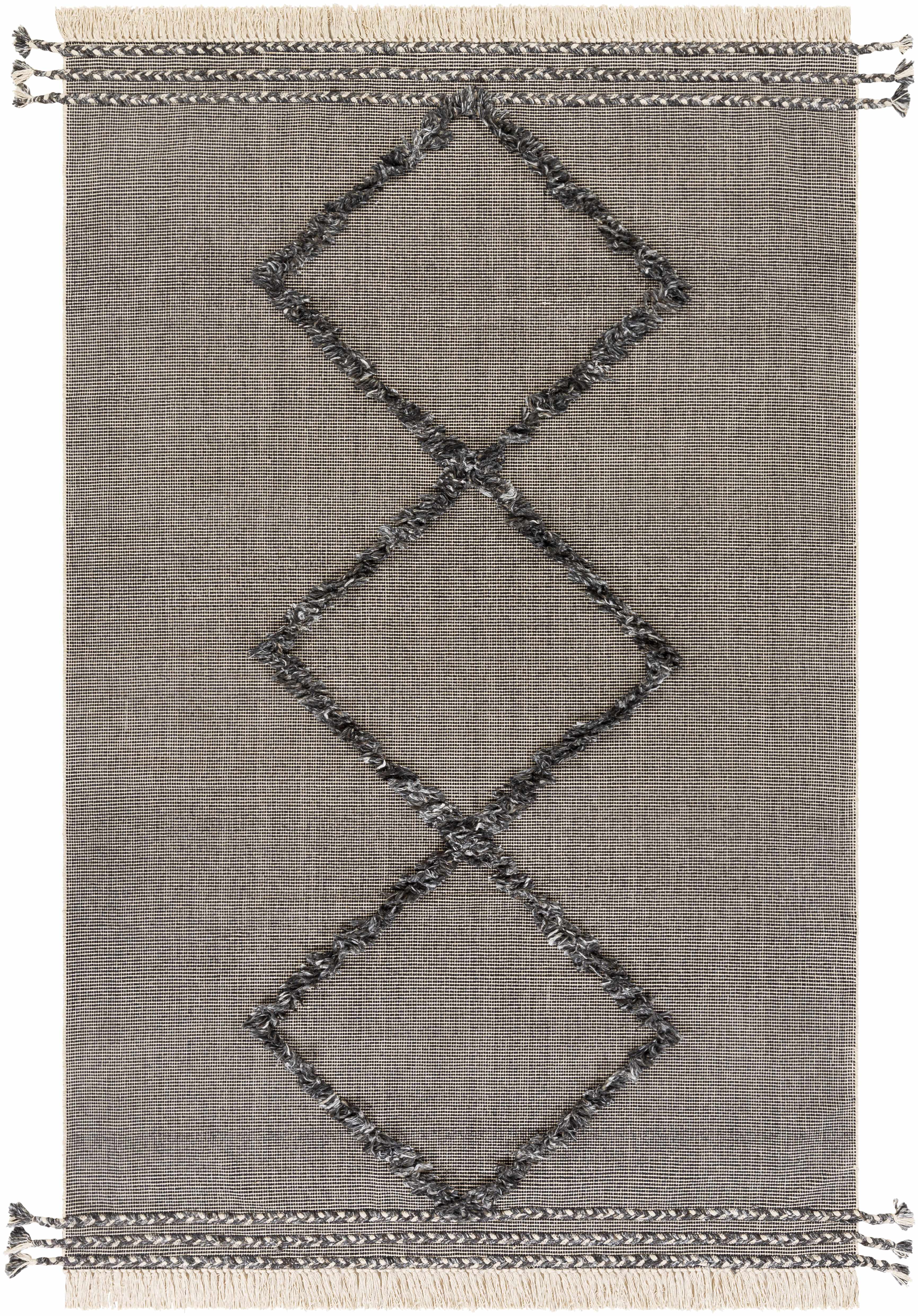 Mossman Brown Diamond High-Low Rug - Clearance