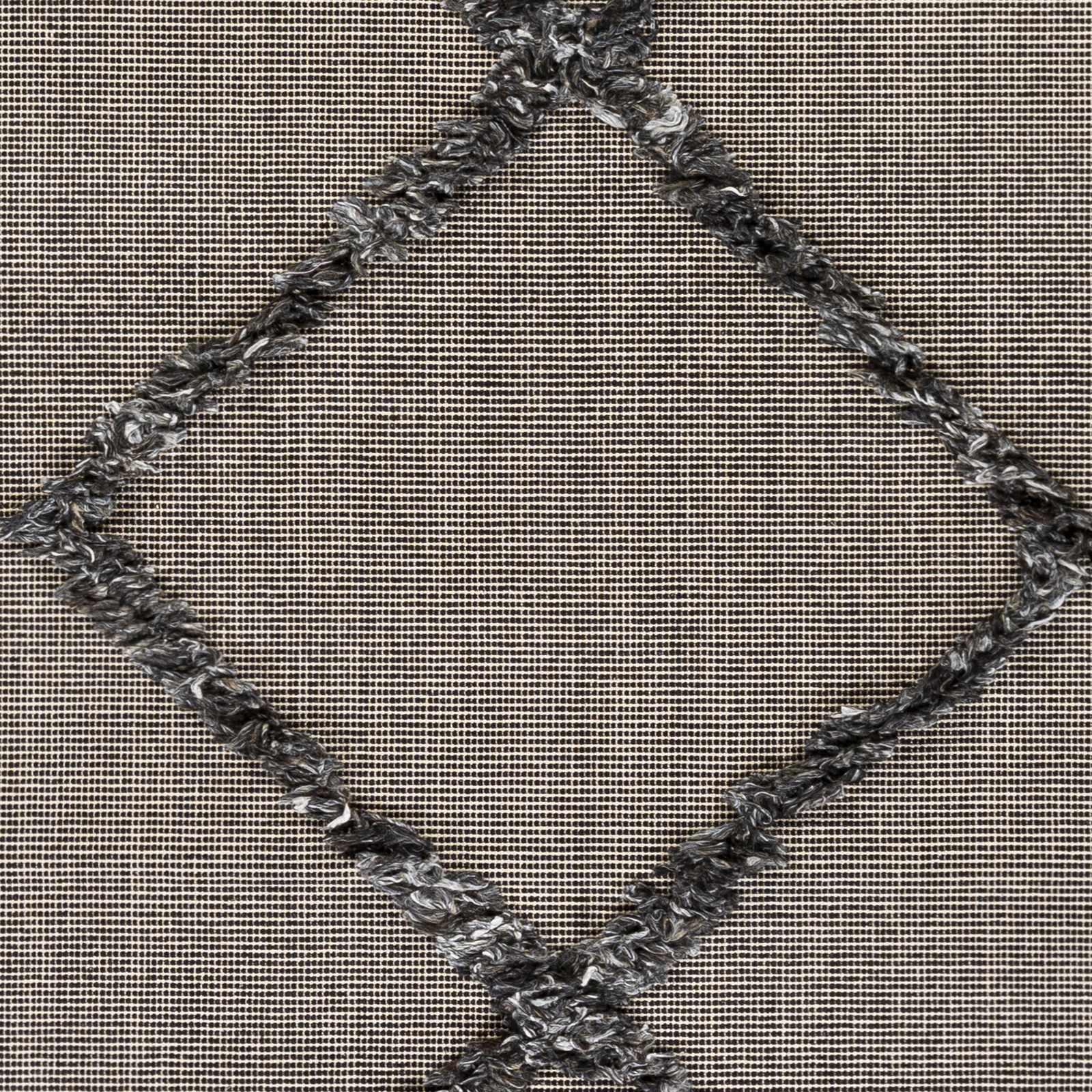 Mossman Brown Diamond High-Low Rug - Clearance - Image 3