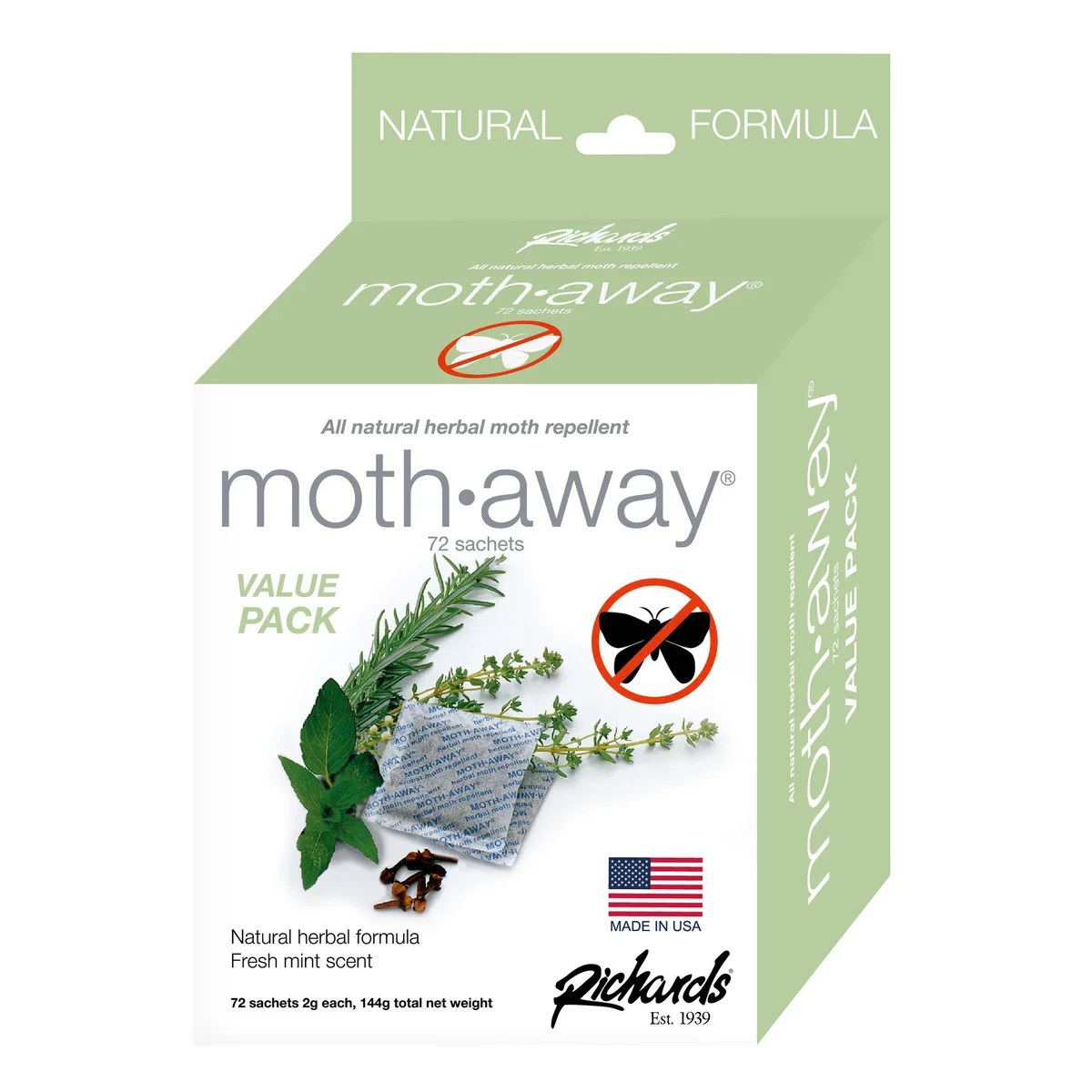 Moth Away Sachets Nontoxic (White 7" x 4.5") Jumbo - Image 5