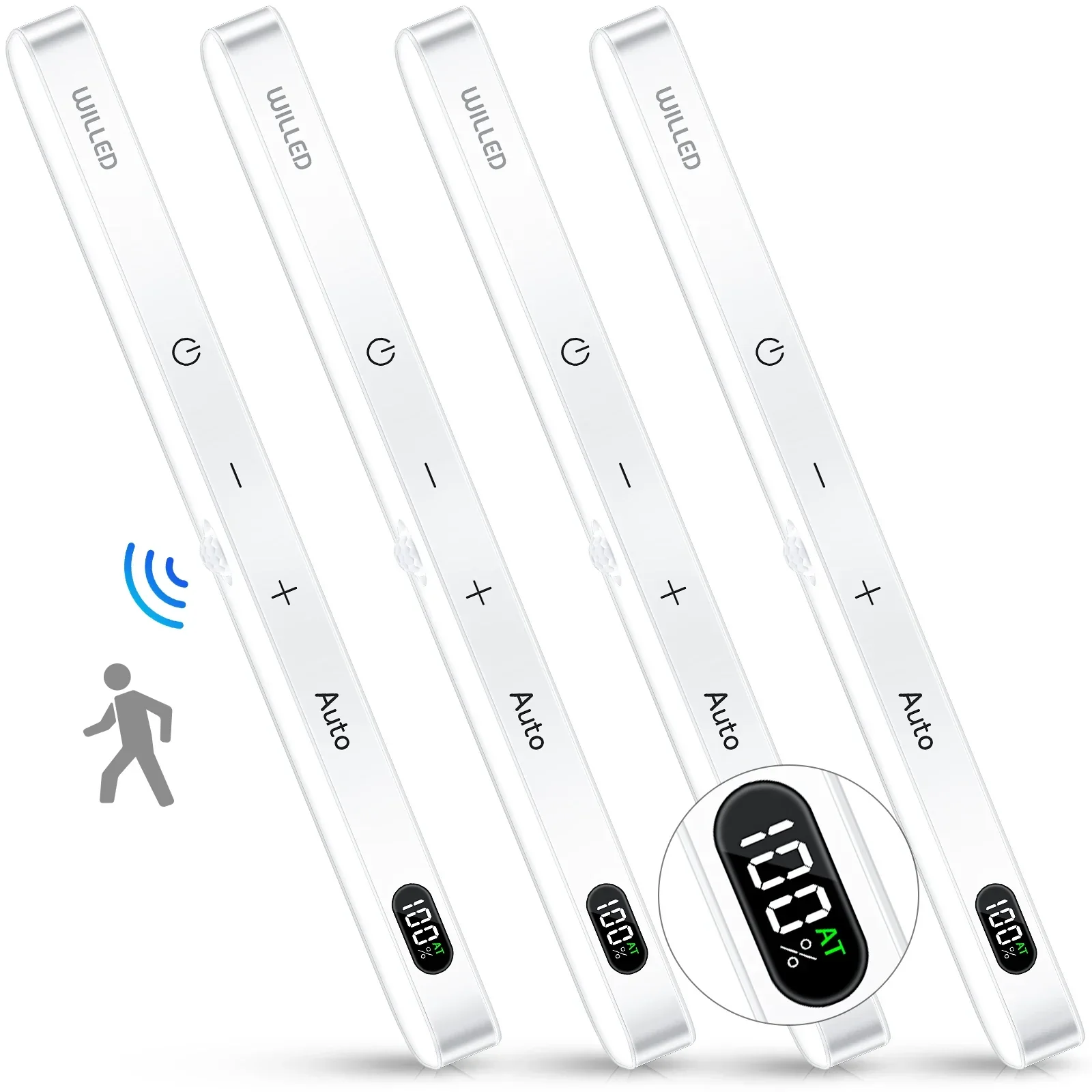 Motion Sensor LED Cabinet Light 60LED Rechargeable Wireless Under Cabinet Lamp - Image 9