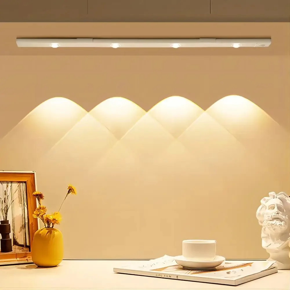 Motion Sensor Light Wireless USB LED Night Light for Under Cabinet Lighting