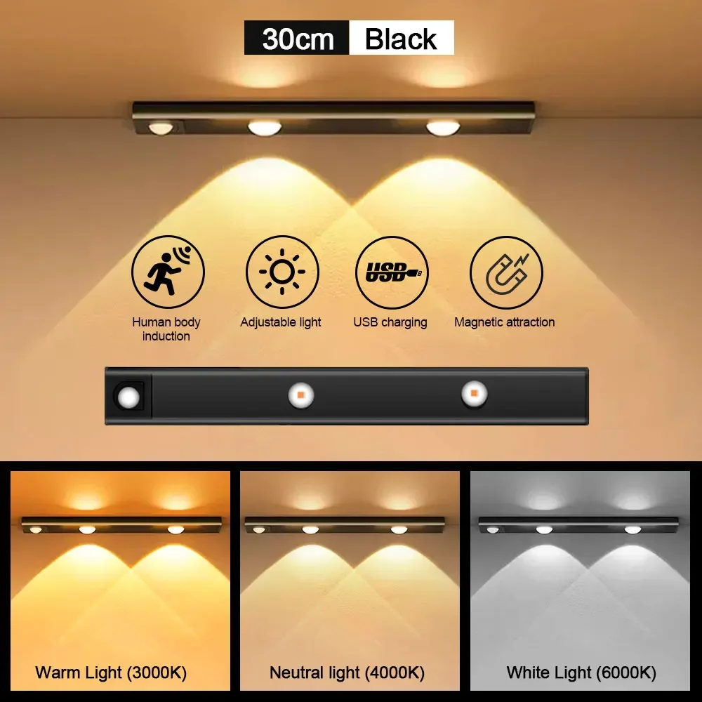 Motion Sensor Light Wireless USB LED Night Light for Under Cabinet Lighting - Image 12