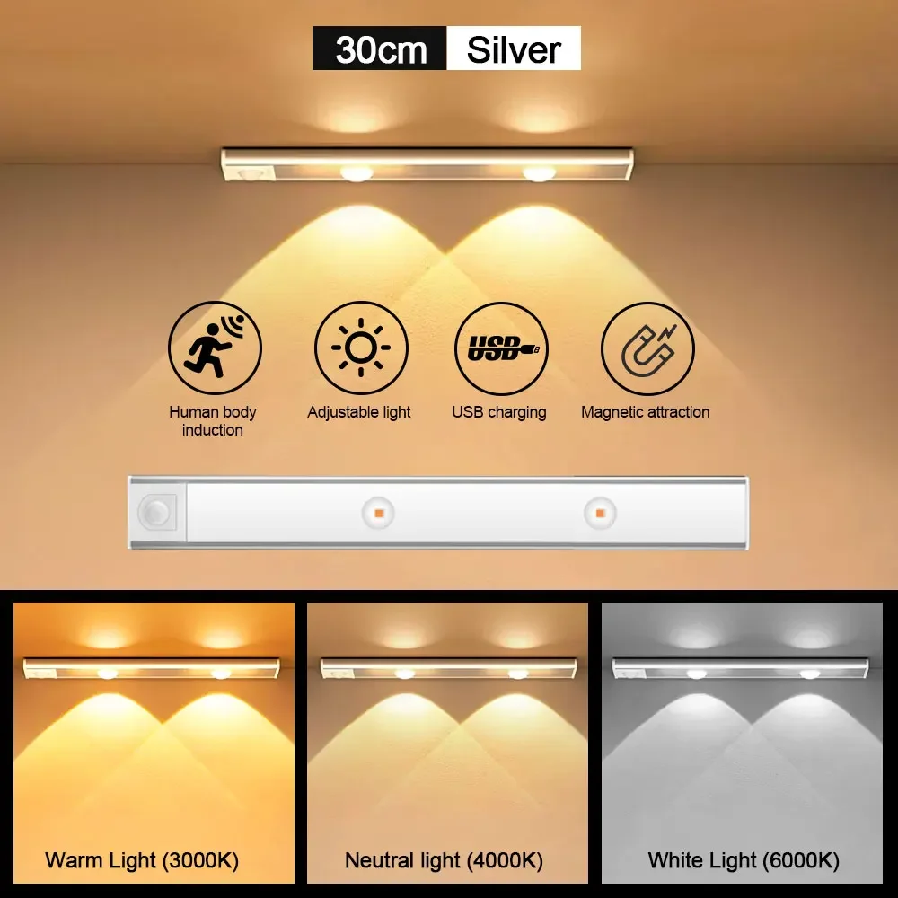 Motion Sensor Light Wireless USB LED Night Light for Under Cabinet Lighting - Image 13