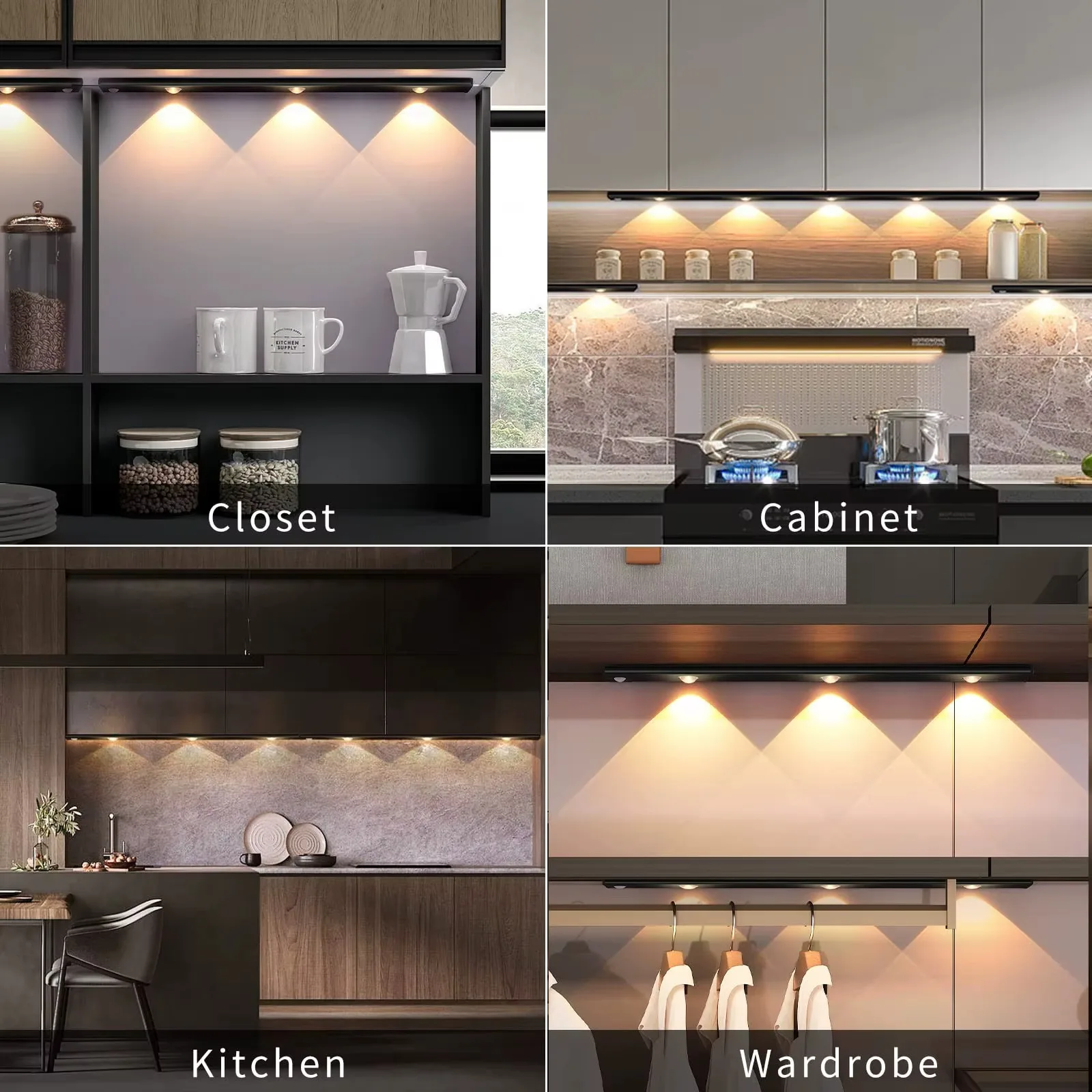 Motion Sensor Light Wireless USB LED Night Light for Under Cabinet Lighting - Image 5