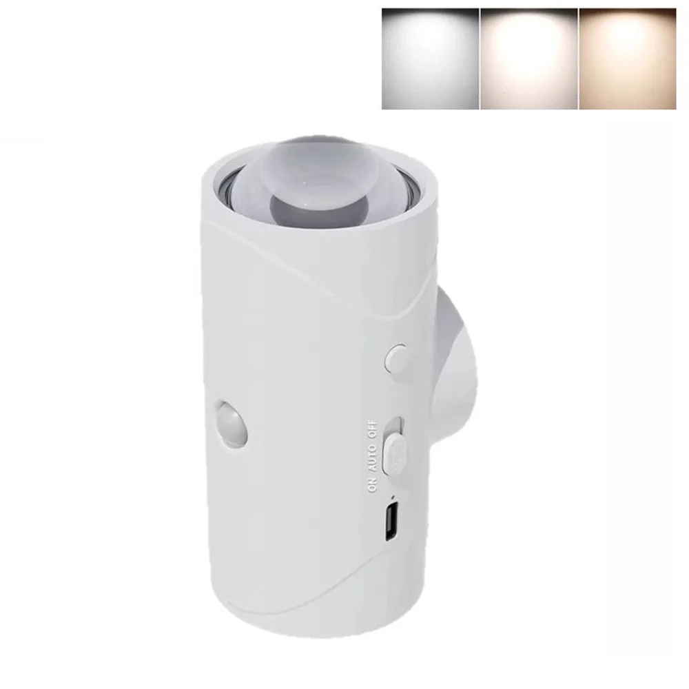 Motion Sensor RGB Night Light Magnetic Wireless Rechargeable LED Wall Sunset Lamp - Image 10