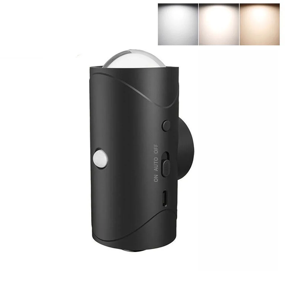 Motion Sensor RGB Night Light Magnetic Wireless Rechargeable LED Wall Sunset Lamp - Image 8