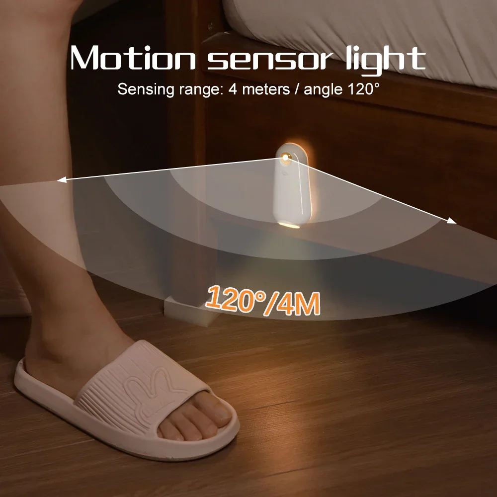 Motion Sensor Toilet Night Light RGB LED Bowl Light Rechargeable Bathroom Decor Lamp - Image 2