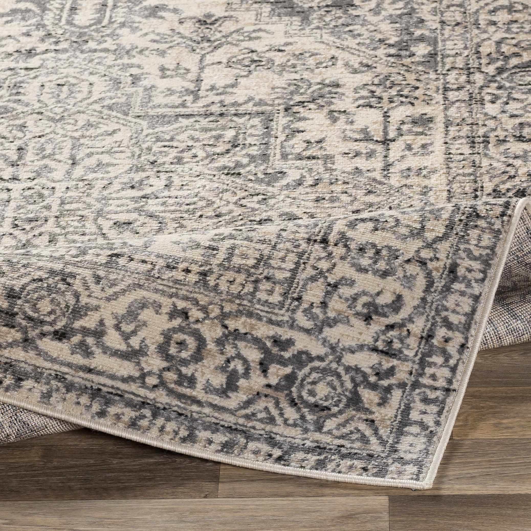 Motley Ultra Distressed Beige Area Carpet - Clearance - Image 5