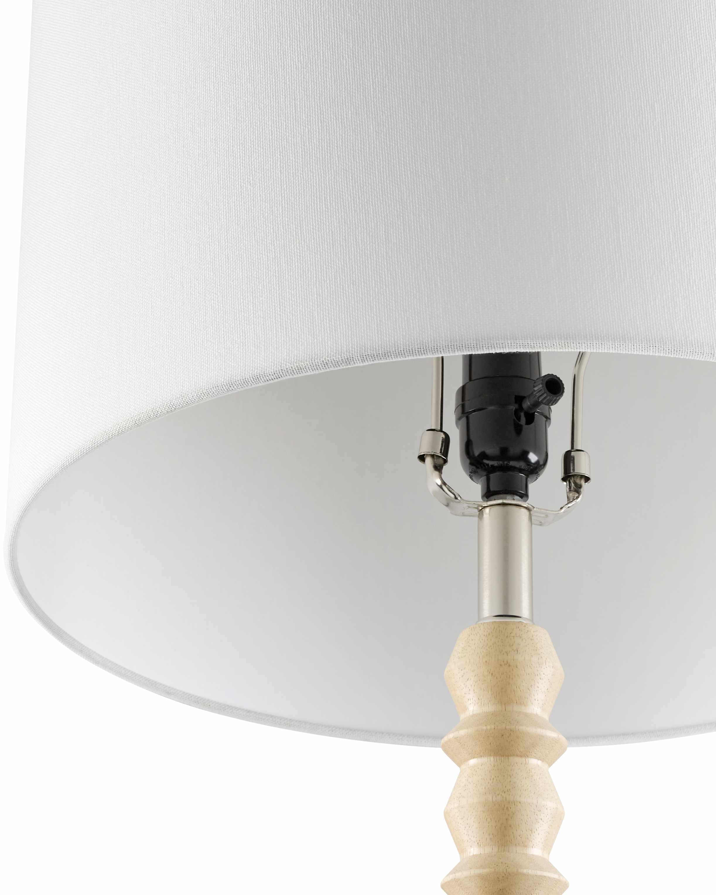 Motozintla Cream Wood Floor Lamp - Image 5