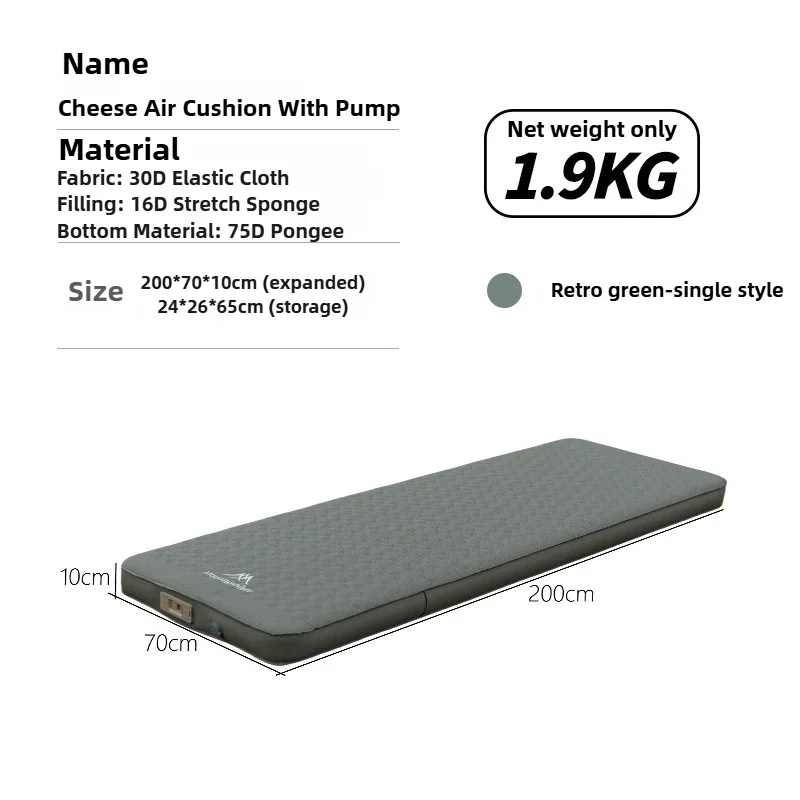 MOUNTAINHIKER Self-Inflating Camping Mattress 10cm Thick Foldable Air Sleeping Pad - Image 8