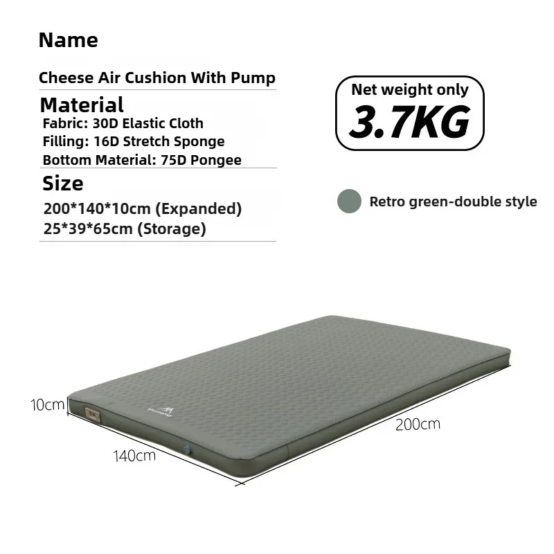 MOUNTAINHIKER Self-Inflating Camping Mattress 10cm Thick Foldable Air Sleeping Pad - Image 9
