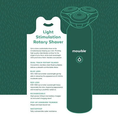 Mowbie Men's Light Treatment Rotary Shaver - New - Image 11