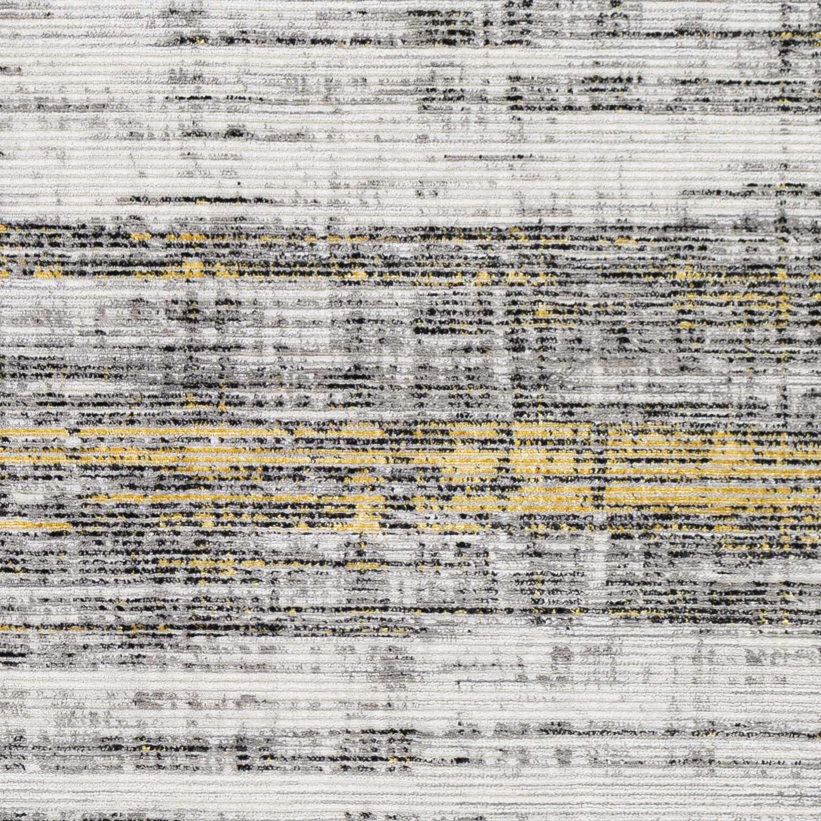 Moy Gray&Yellow Striped Area Rug - Clearance - Image 6