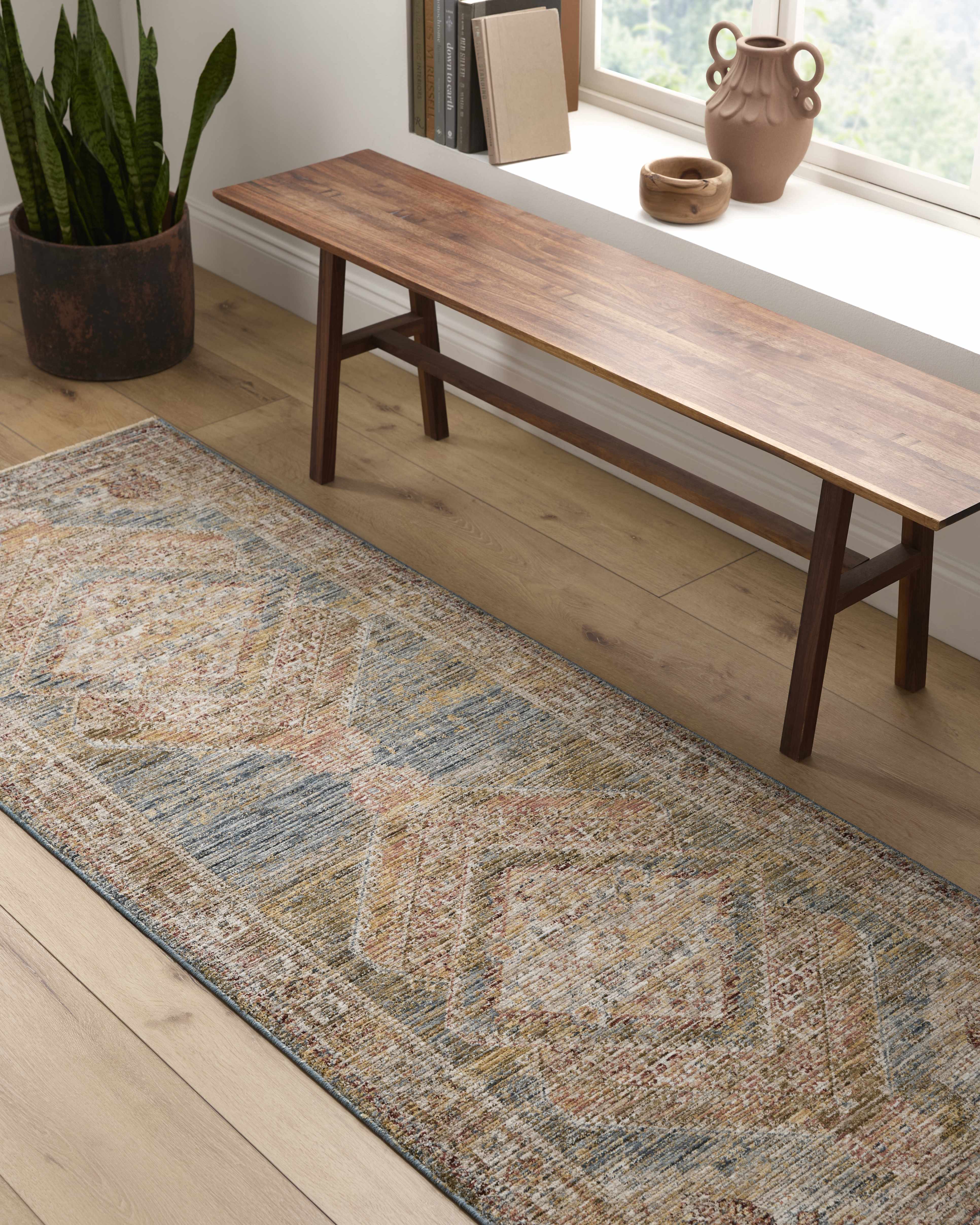 Moya Cream Rich Textured Traditional Rug - Image 11