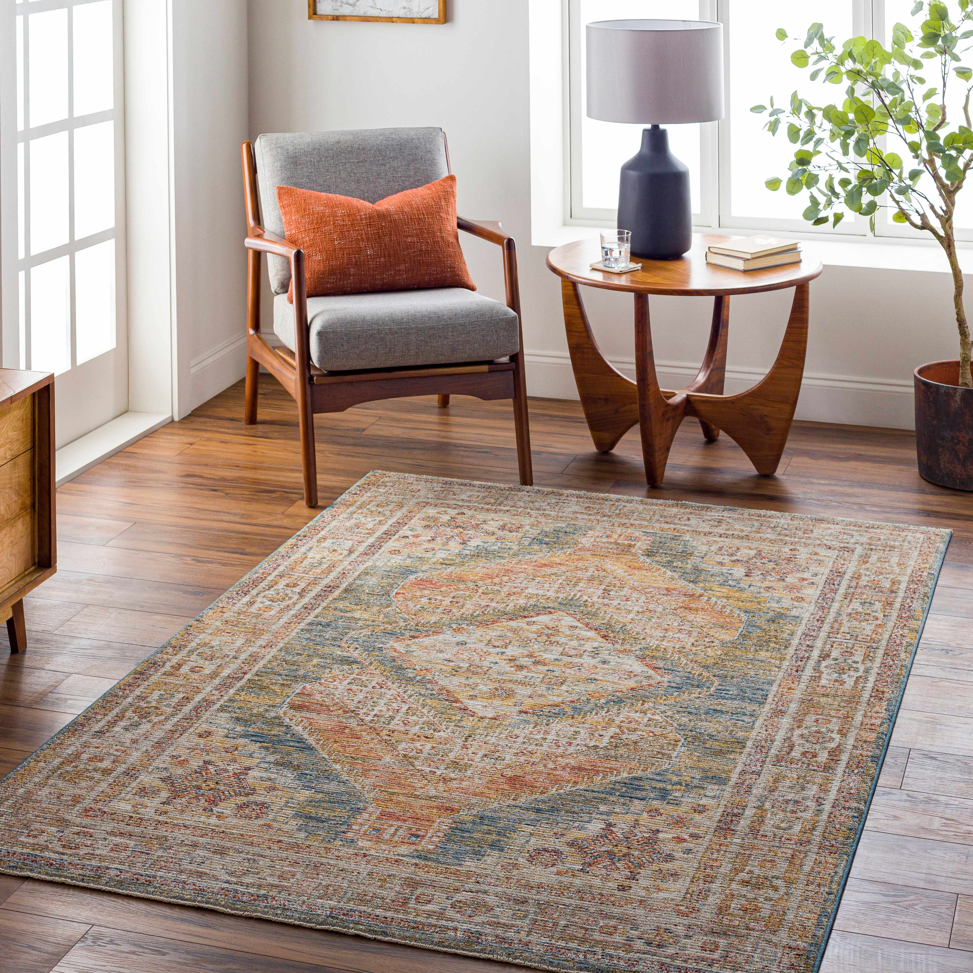 Moya Cream Rich Textured Traditional Rug - Image 2