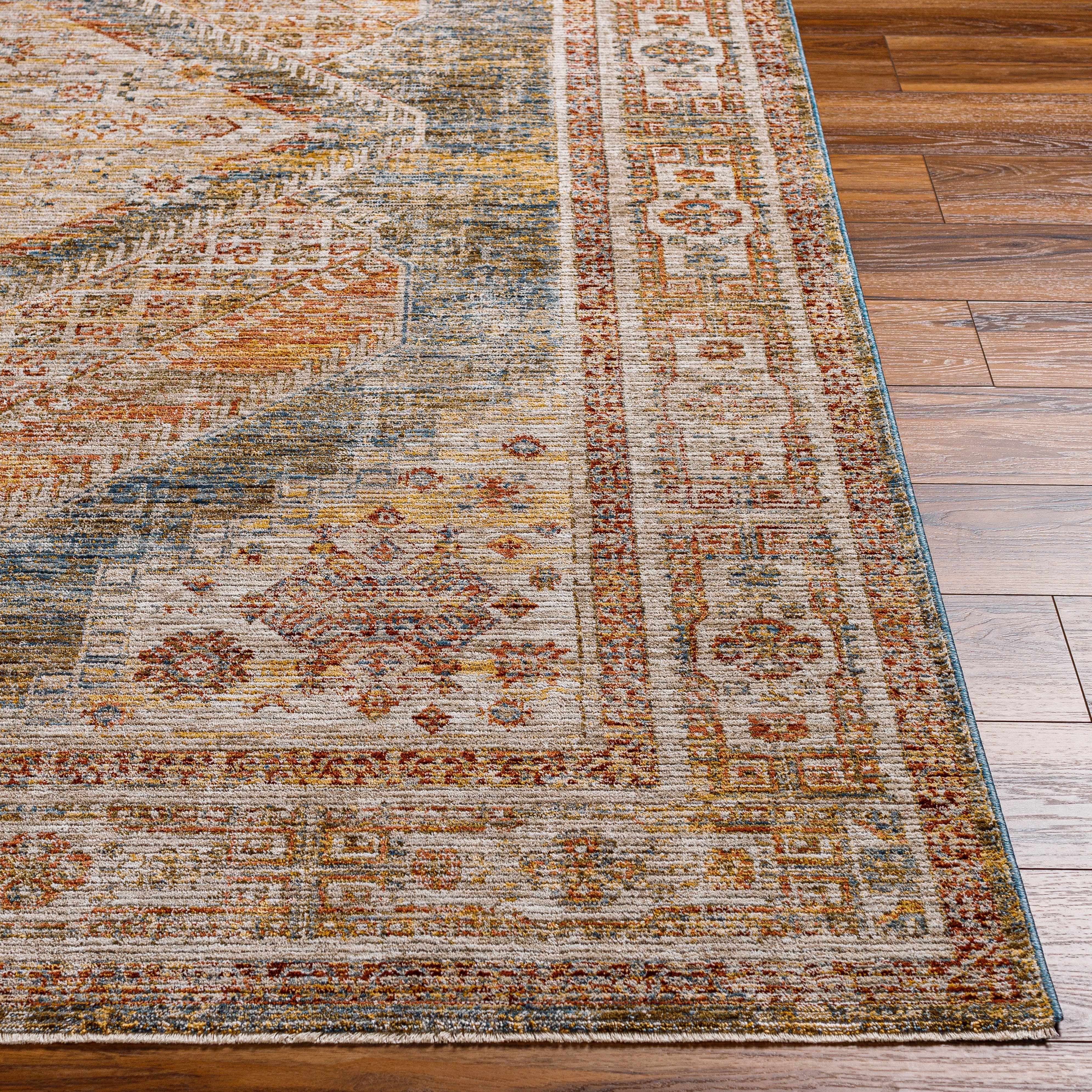 Moya Cream Rich Textured Traditional Rug - Image 3