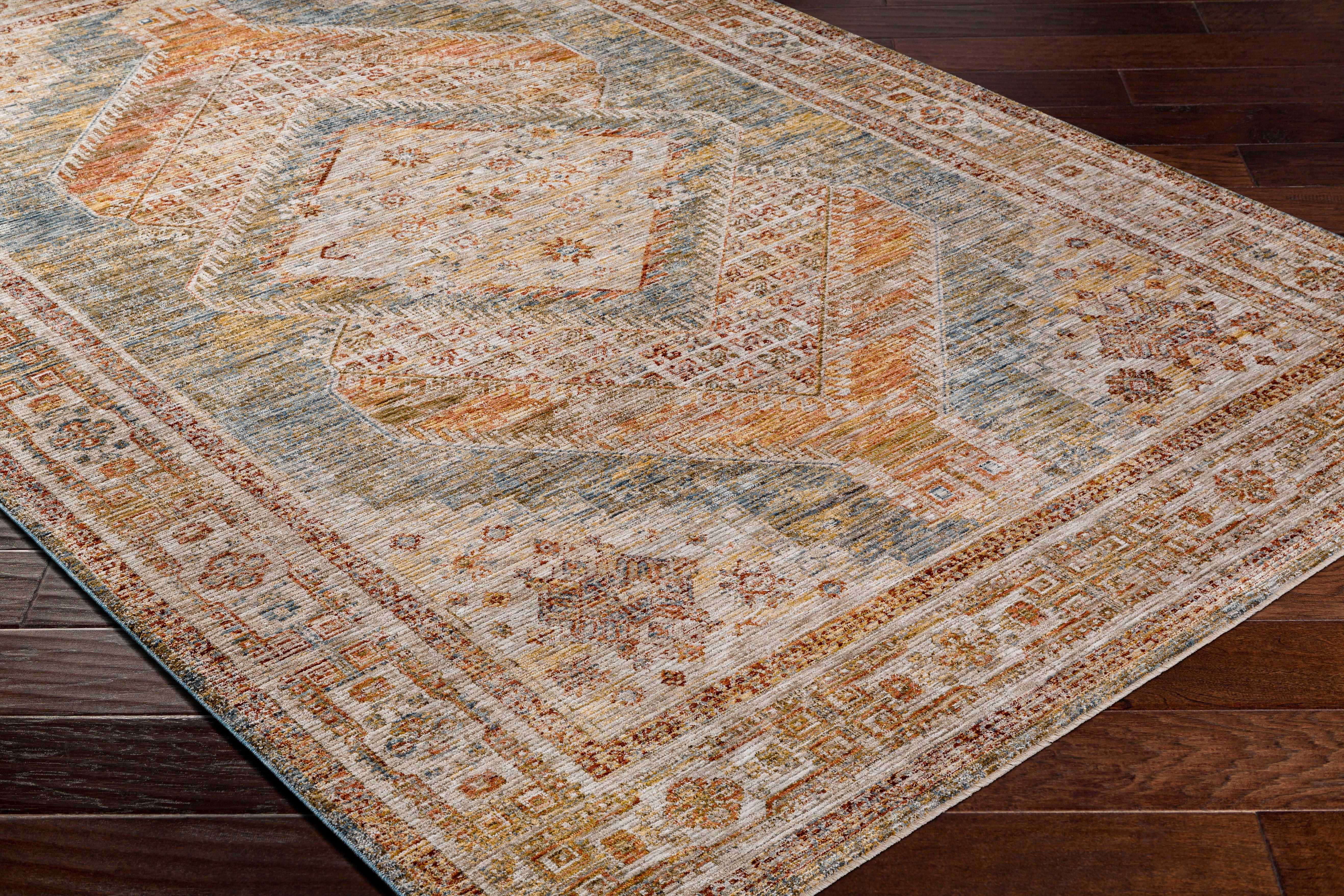 Moya Cream Rich Textured Traditional Rug - Image 4