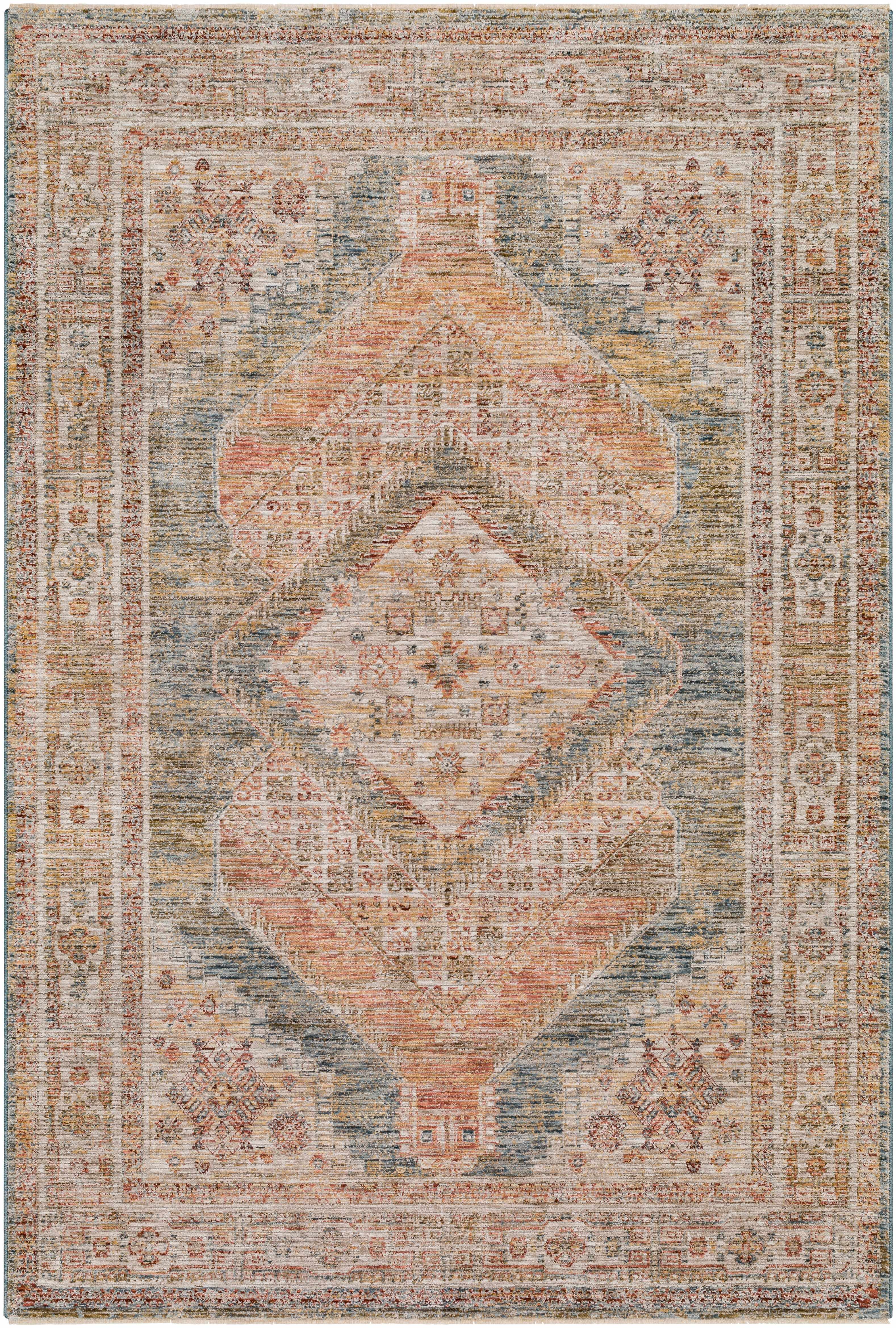 Moya Cream Rich Textured Traditional Rug - Image 8