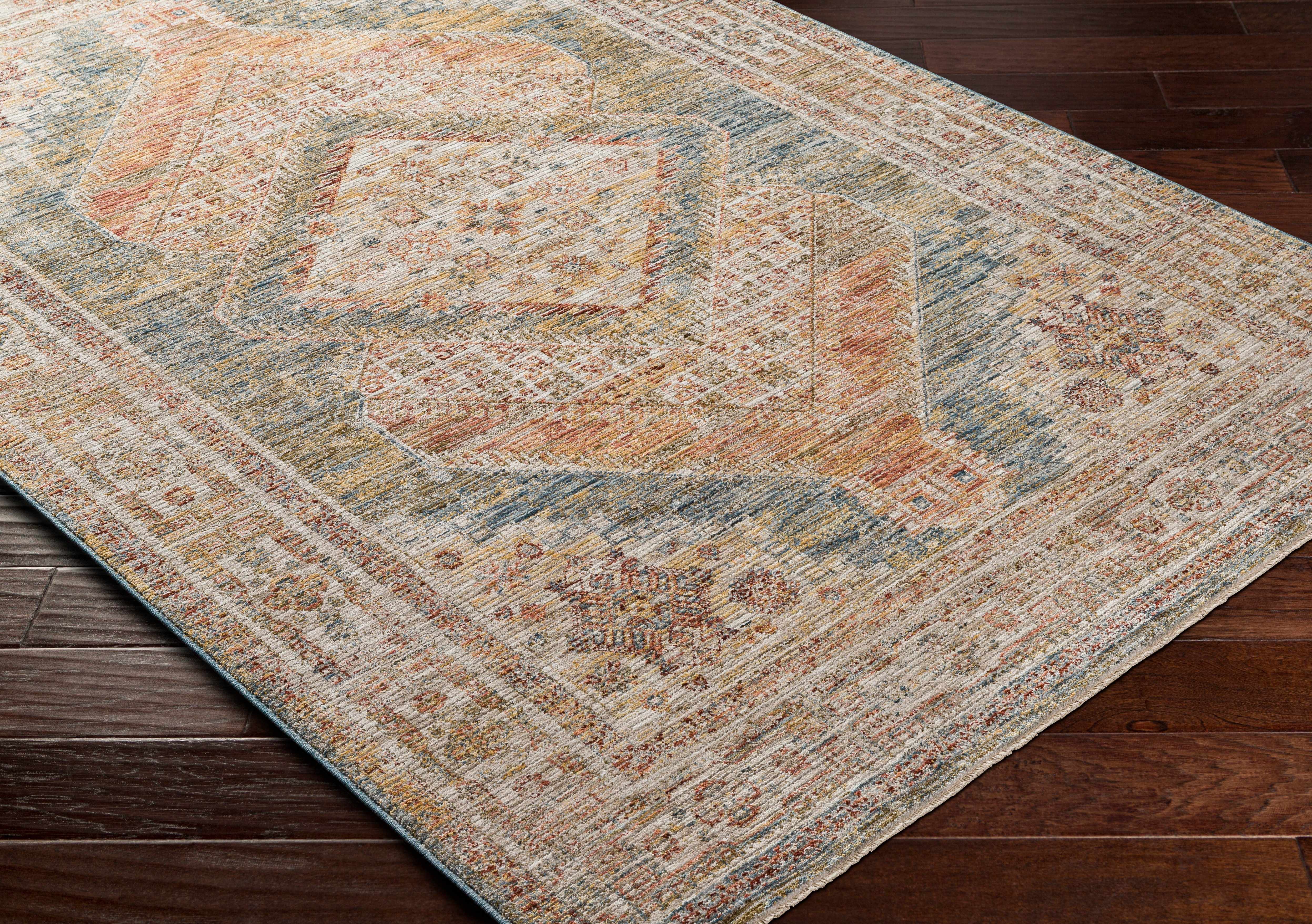 Moya Cream Rich Textured Traditional Rug - Image 9