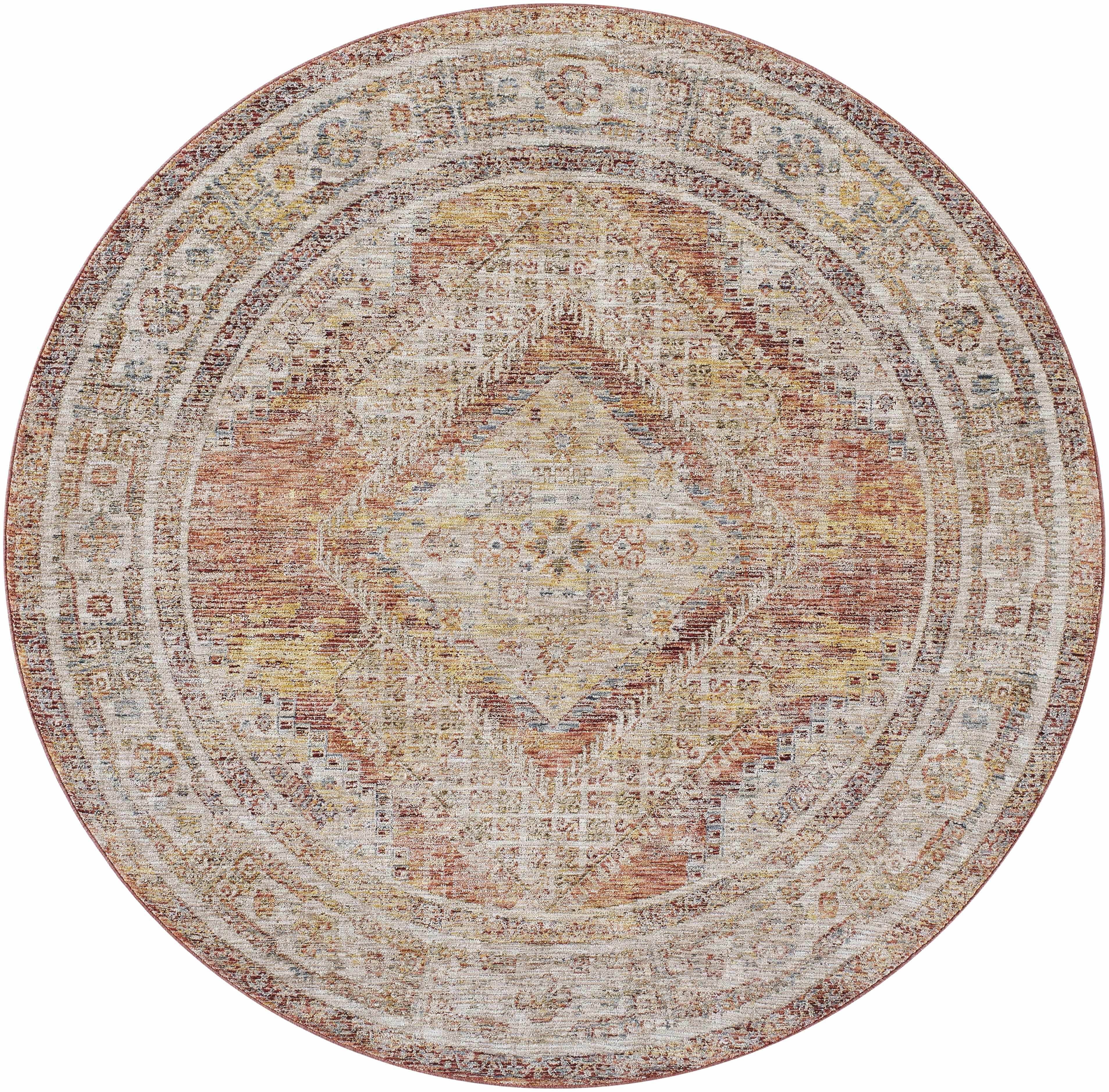 Moya Rust Rich Textured Traditional Rug - Image 11
