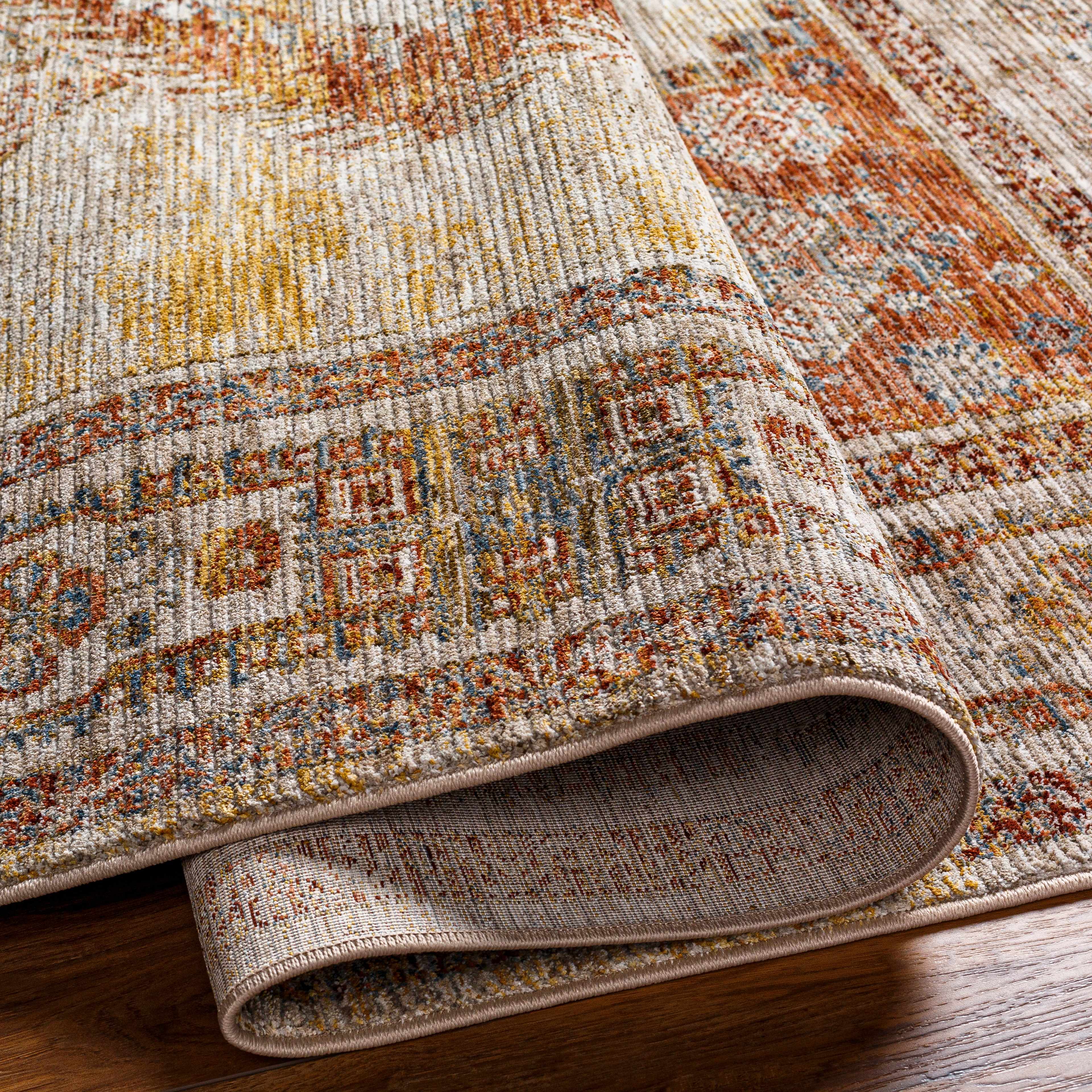Moya Tan Rich Textured Traditional Rug - Image 5