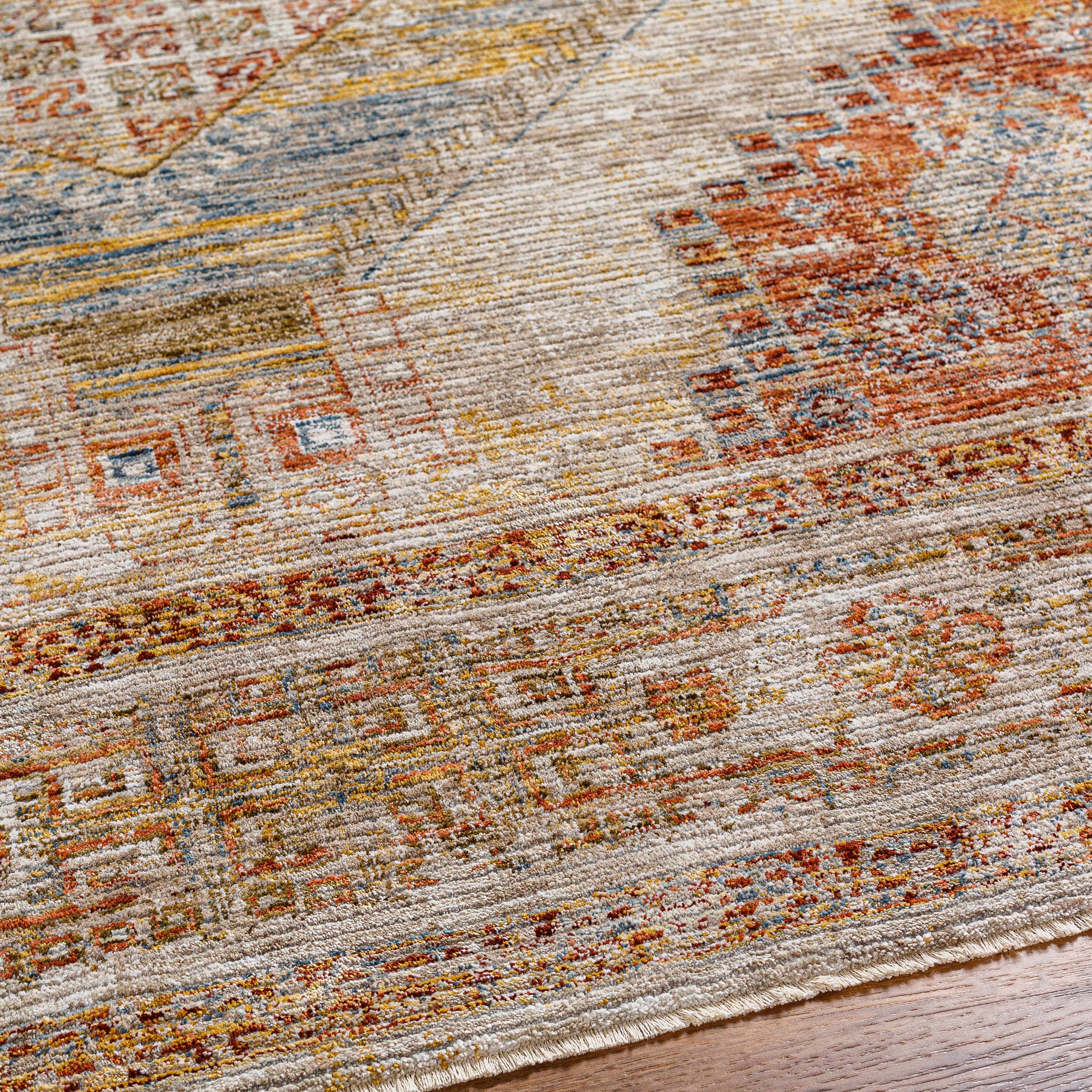 Moya Tan Rich Textured Traditional Rug - Image 6