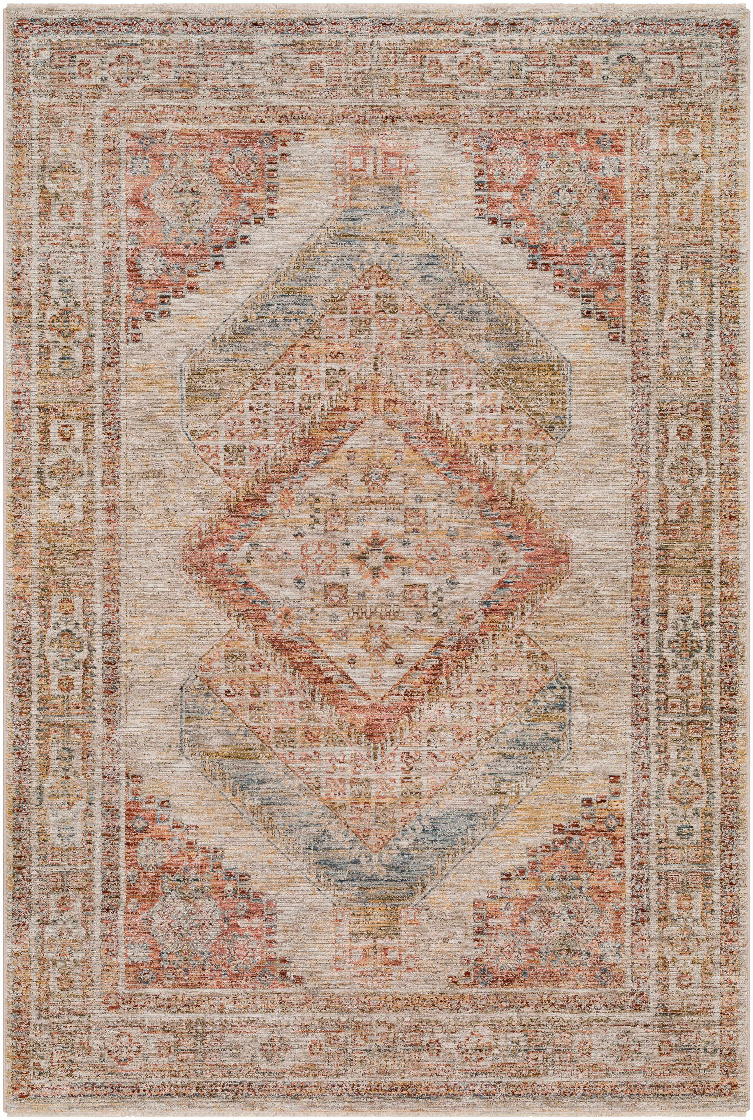 Moya Tan Rich Textured Traditional Rug - Image 8