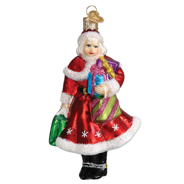 Mrs. Claus Goes Shopping Ornament - Image 3