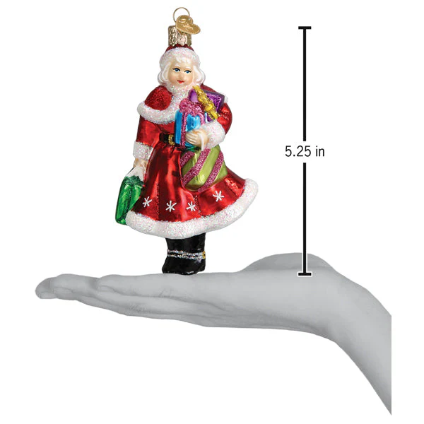 Mrs. Claus Goes Shopping Ornament - Image 6