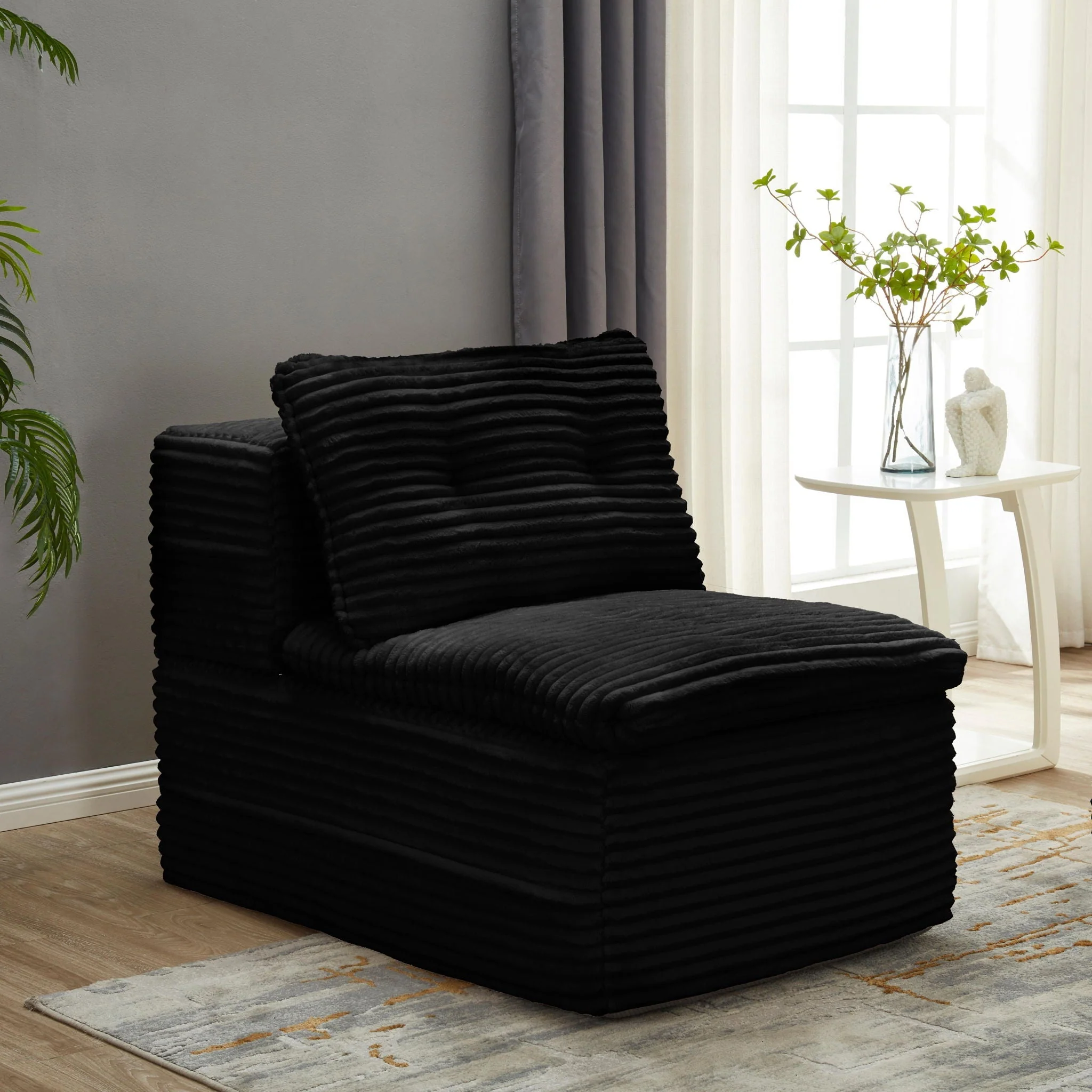 Multi Functional Sectional Sofa Bed With Independent Chaise Lounge And Functional Blanket - Image 13