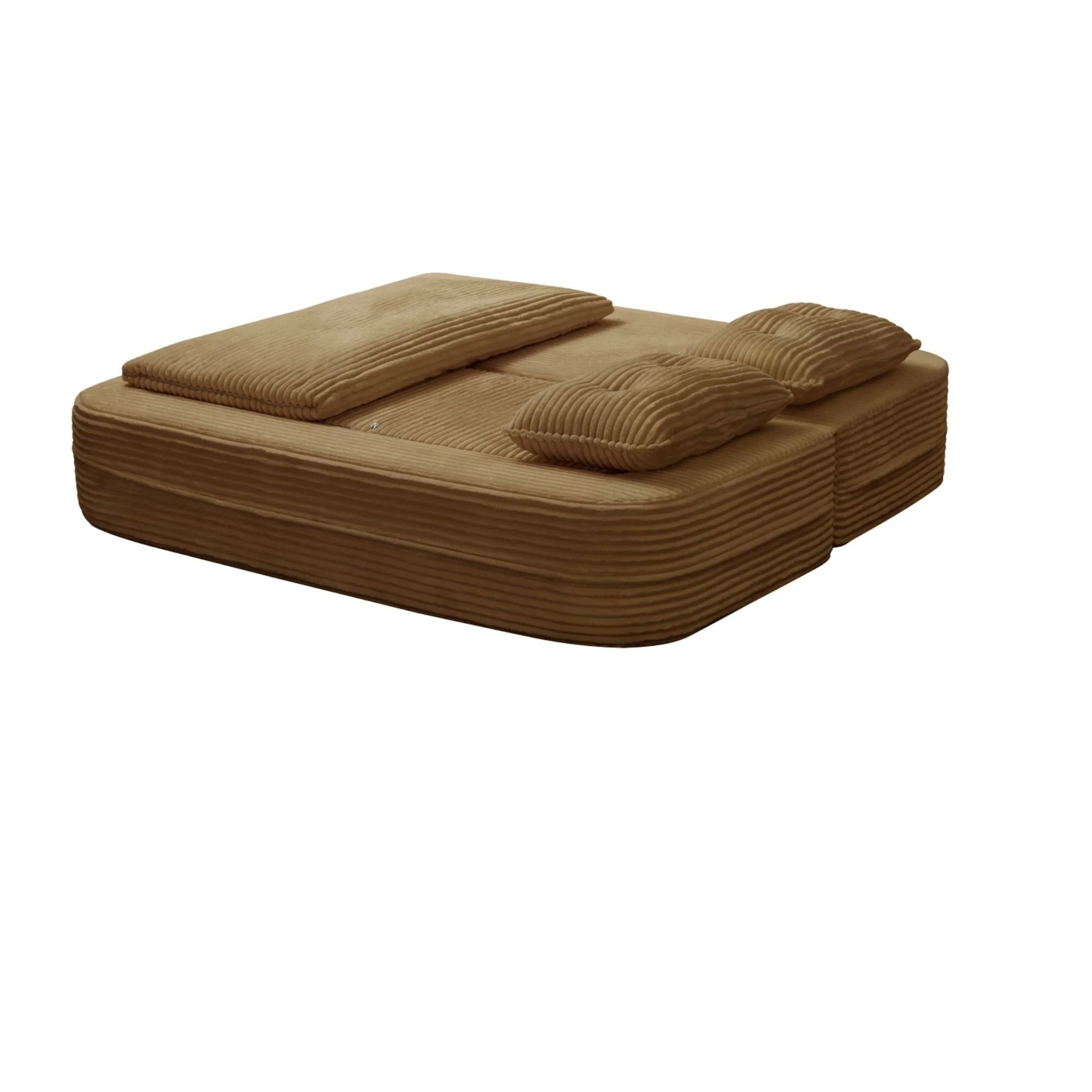 Multi Functional Sectional Sofa Bed With Independent Chaise Lounge And Functional Blanket - Image 3