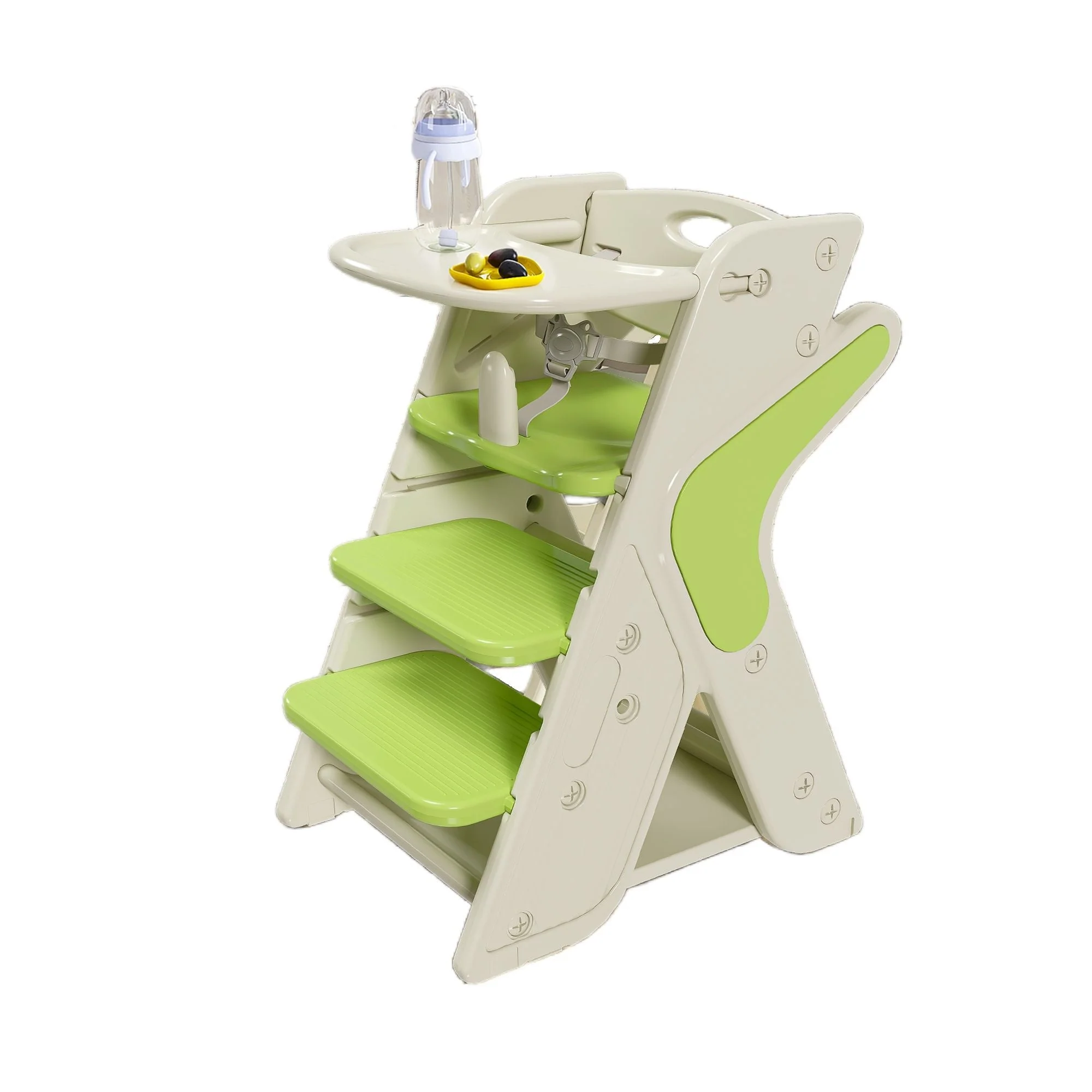Multifunctional Growing Up Dining Chair With Adjustable Height And 5 Point Seat Belts - Image 3