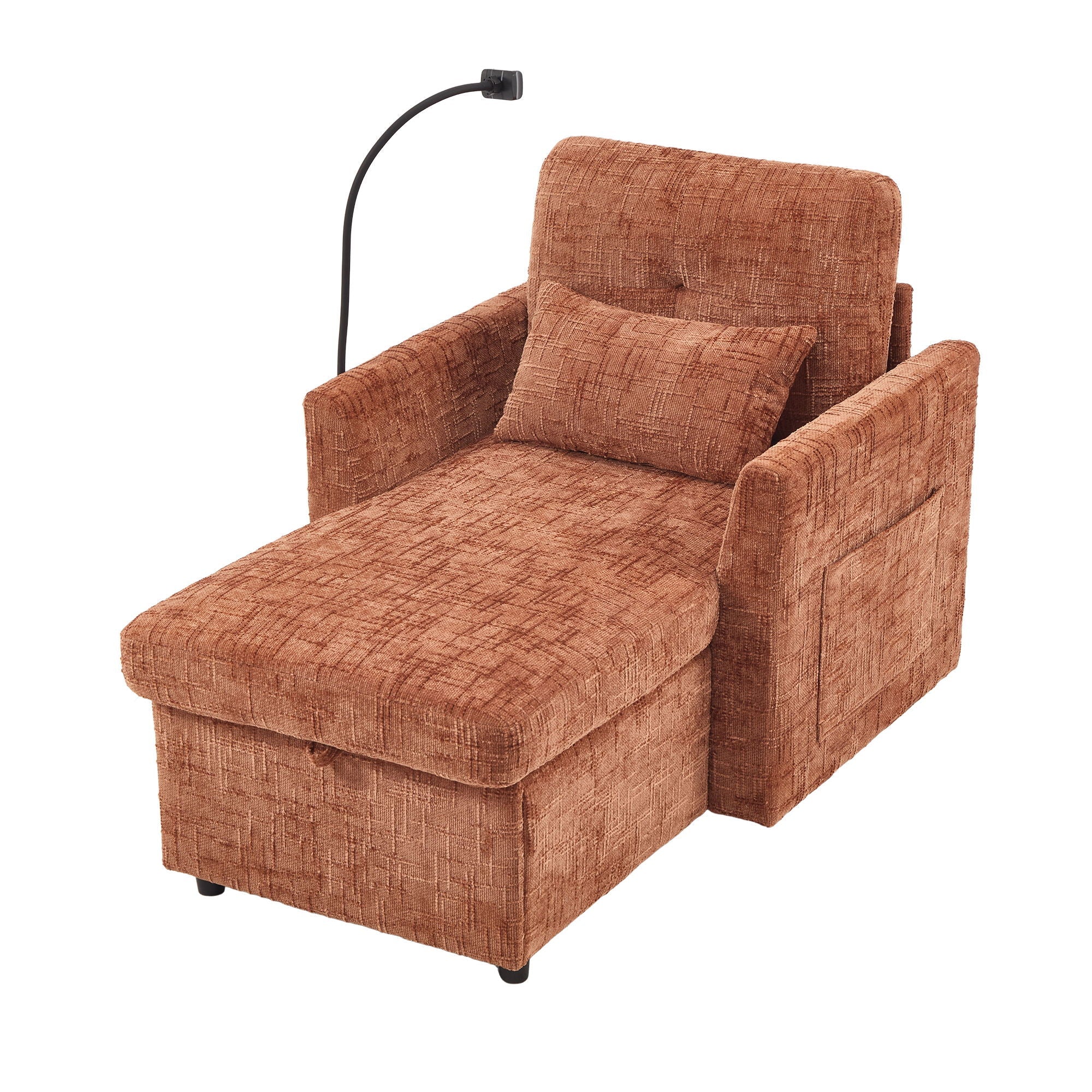 Multifunctional Recliner Sofa With Storage And Phone Bracket - Image 2