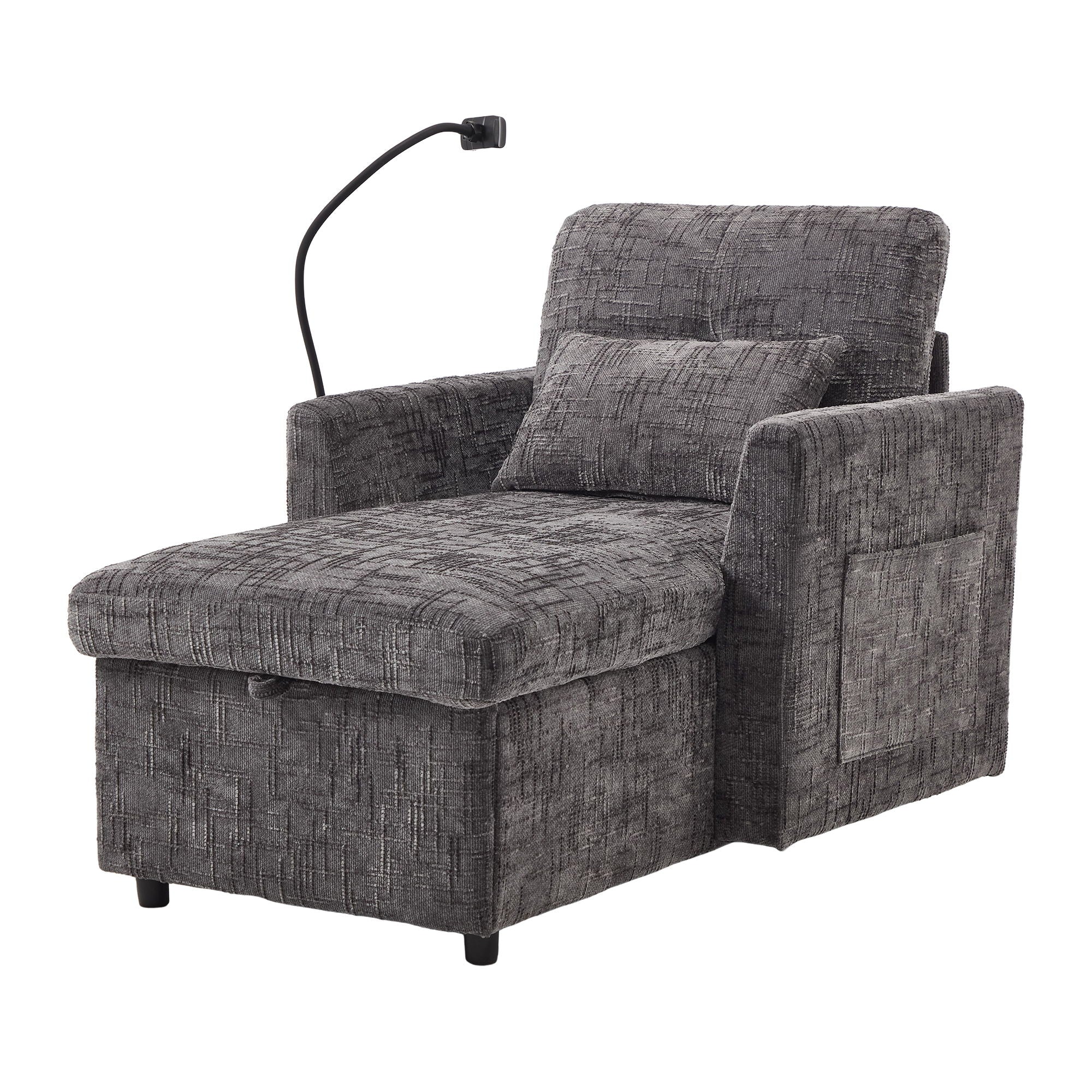 Multifunctional Recliner Sofa With Storage And Phone Bracket - Image 3