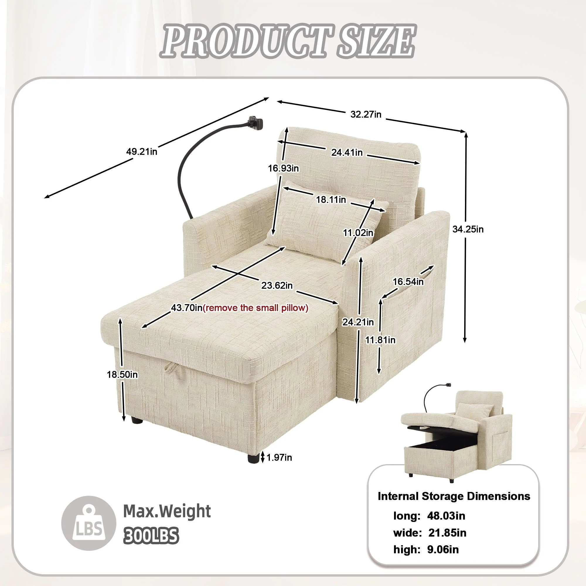 Multifunctional Recliner Sofa With Storage And Phone Bracket - Image 30