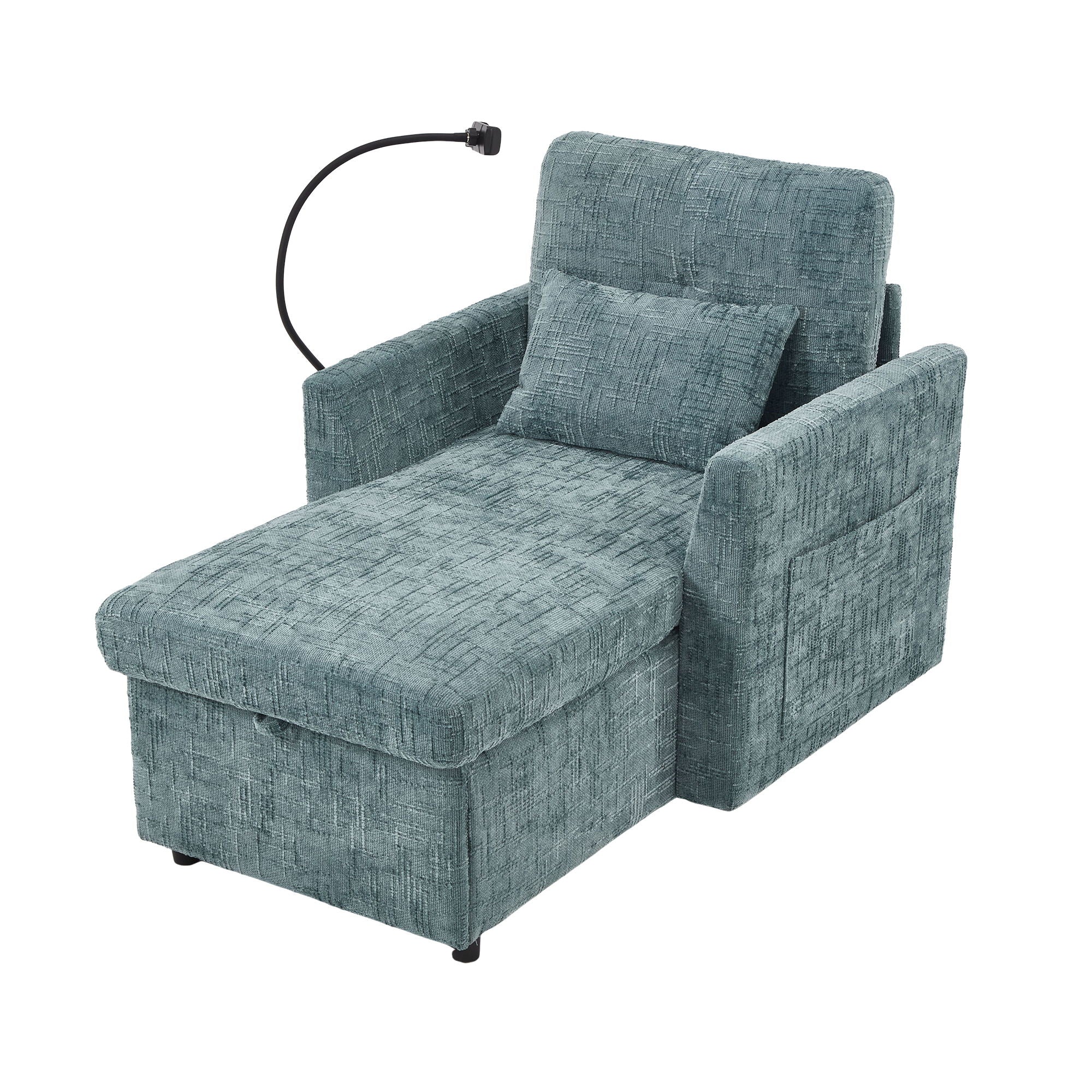 Multifunctional Recliner Sofa With Storage And Phone Bracket - Image 5