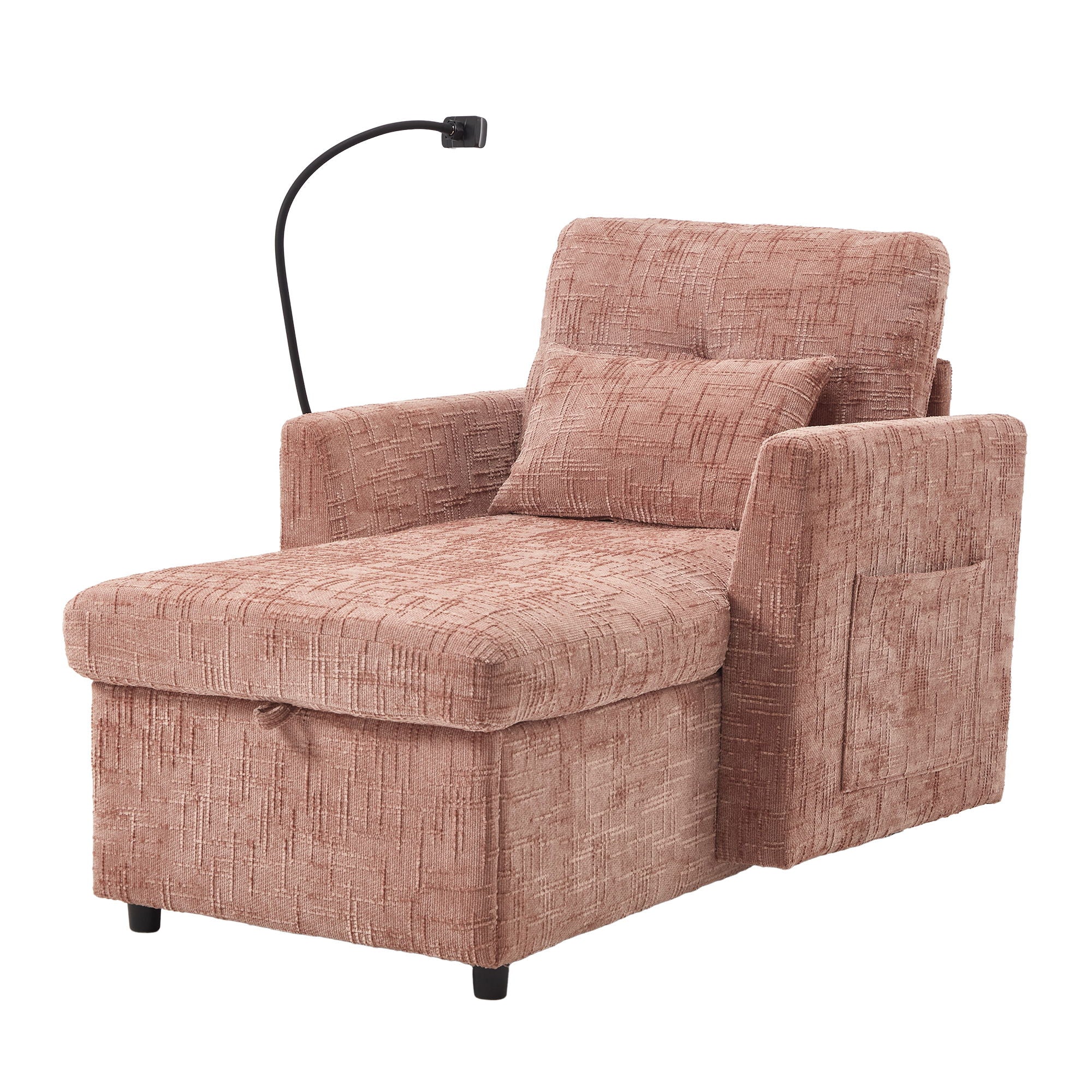 Multifunctional Recliner Sofa With Storage And Phone Bracket - Image 6