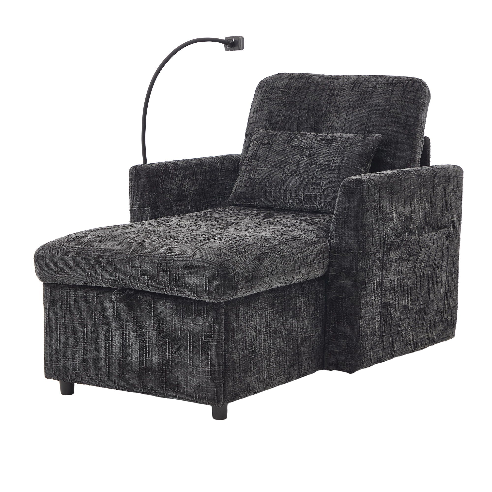 Multifunctional Recliner Sofa With Storage And Phone Bracket - Image 7