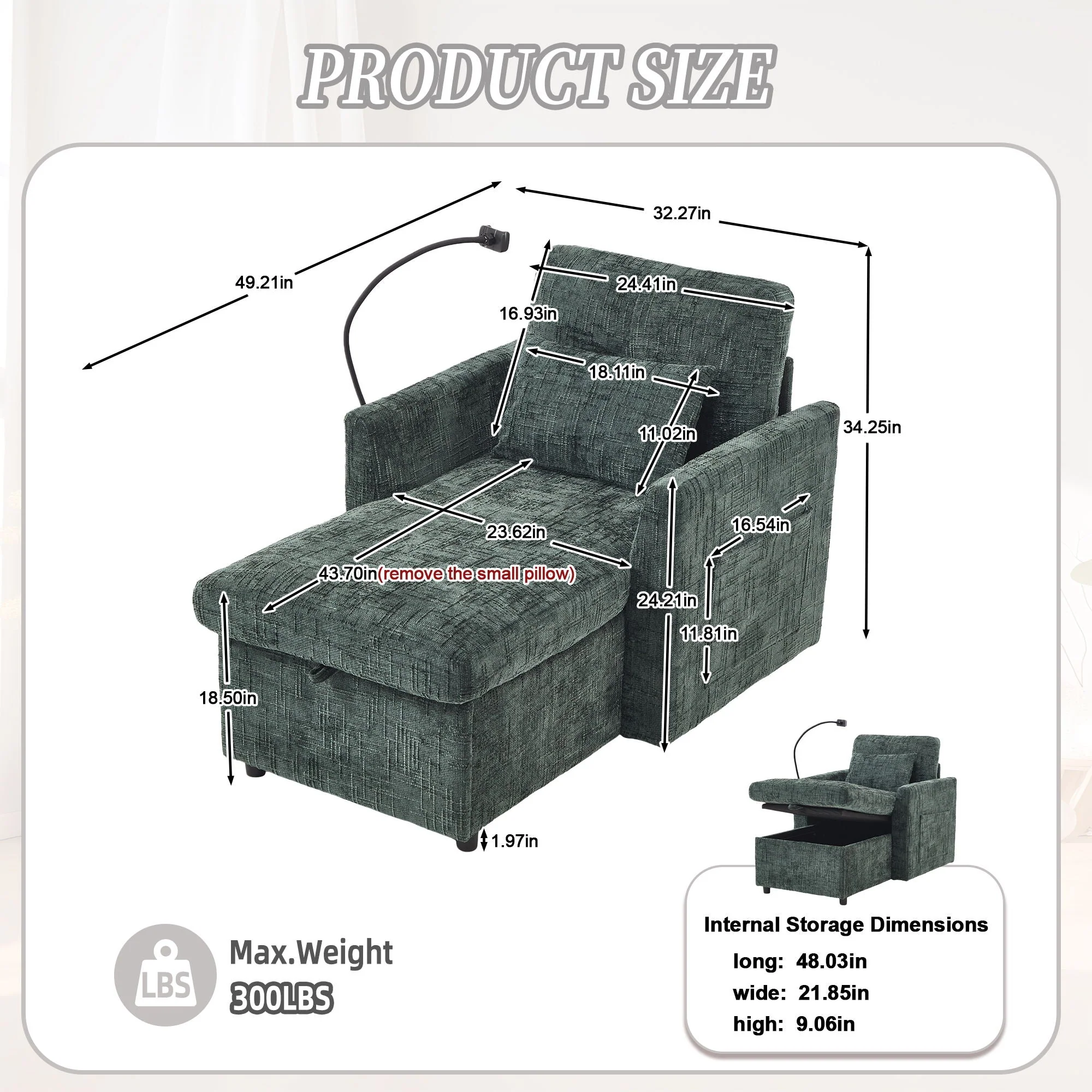 Multifunctional Recliner Sofa With Storage And Phone Bracket - Image 9
