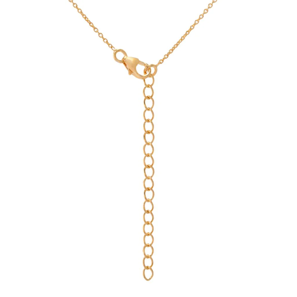 MUSE 18K Gold Plated 2.77ctw Baguette Multi Gemstone Pendant w/ Chain - Image 2