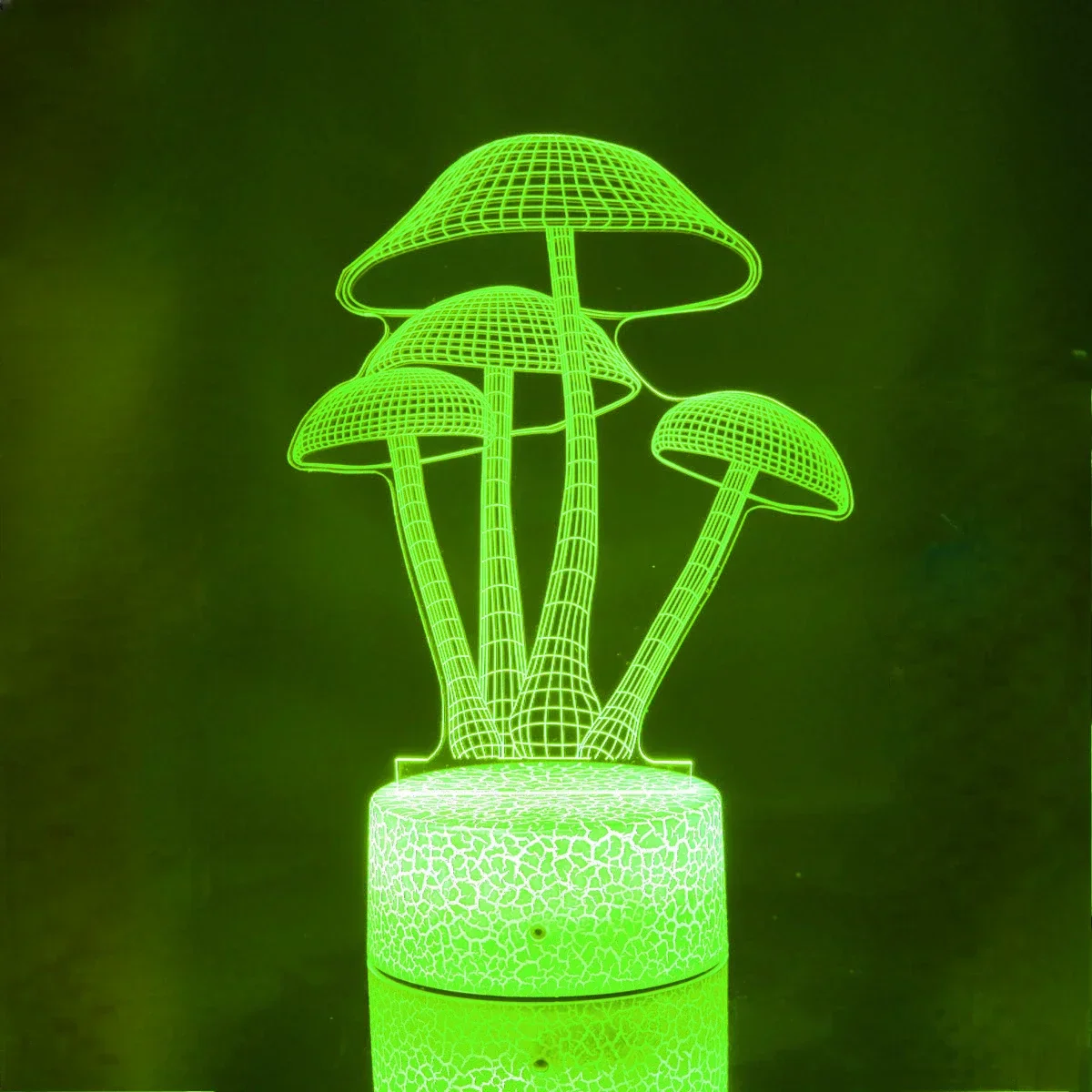 Mushroom 3D LED Night Light for Kids Bedroom Color Changing Illusion Bedside Lamp - Image 4