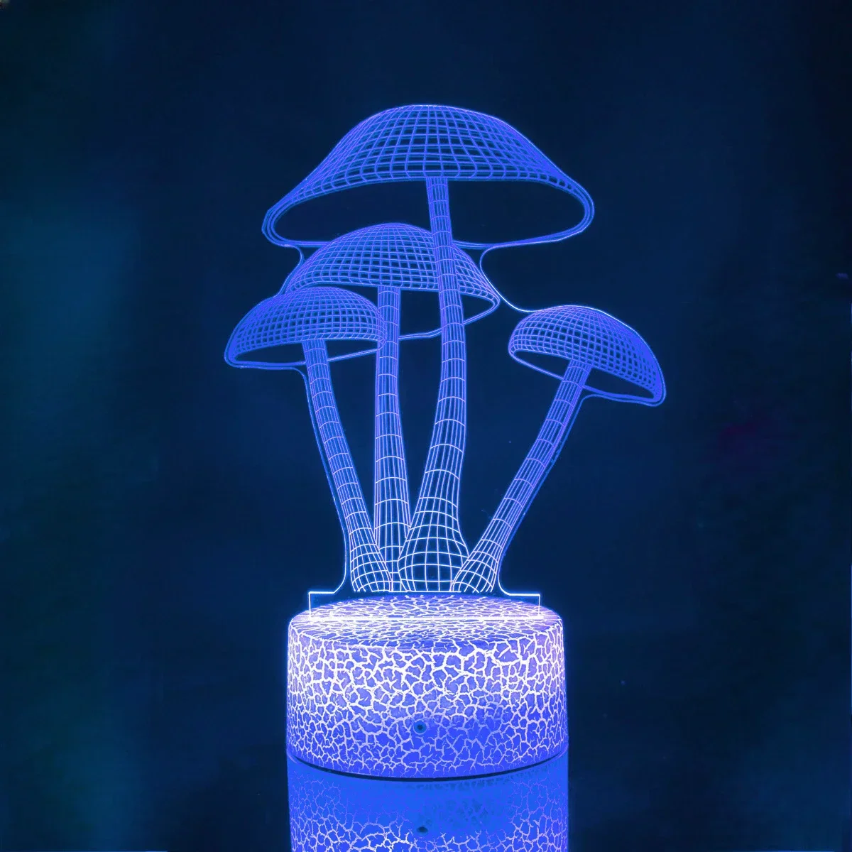 Mushroom 3D LED Night Light for Kids Bedroom Color Changing Illusion Bedside Lamp - Image 5