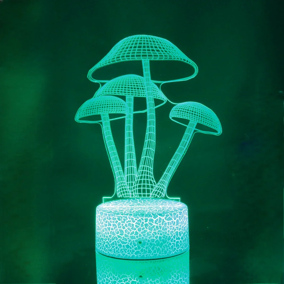 Mushroom 3D LED Night Light for Kids Bedroom Color Changing Illusion Bedside Lamp - Image 6