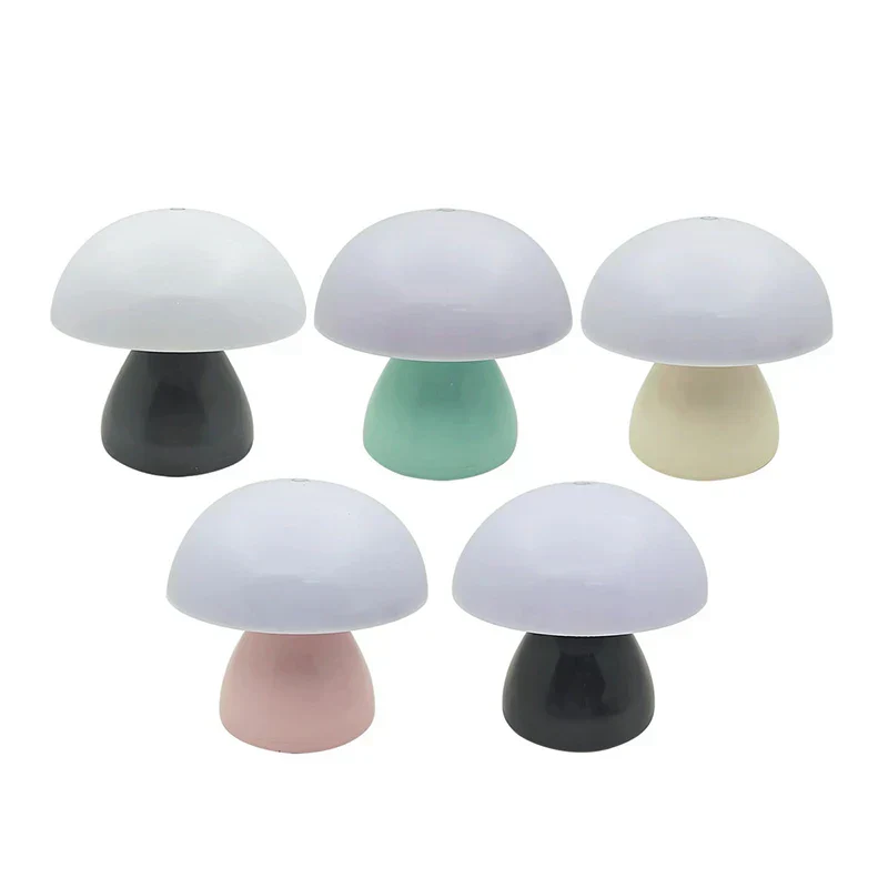 Mushroom LED Table Lamp Touch Rechargeable Desk Night Light Nordic Bedroom Decor - Image 3
