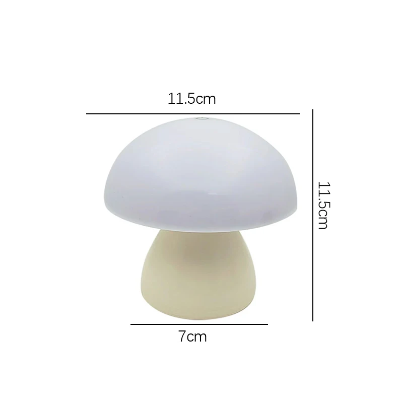 Mushroom LED Table Lamp Touch Rechargeable Desk Night Light Nordic Bedroom Decor - Image 7