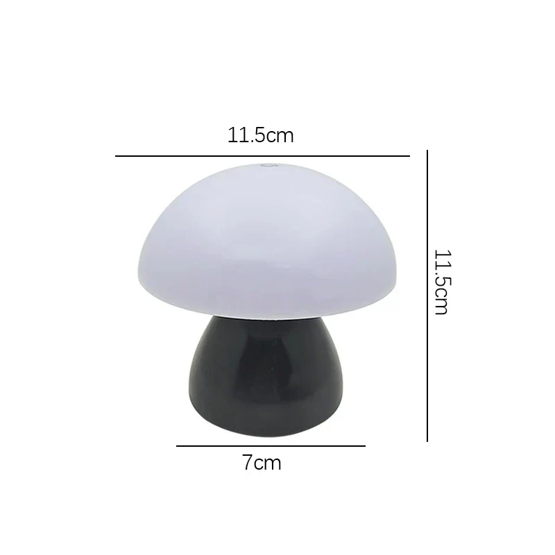Mushroom LED Table Lamp Touch Rechargeable Desk Night Light Nordic Bedroom Decor - Image 8