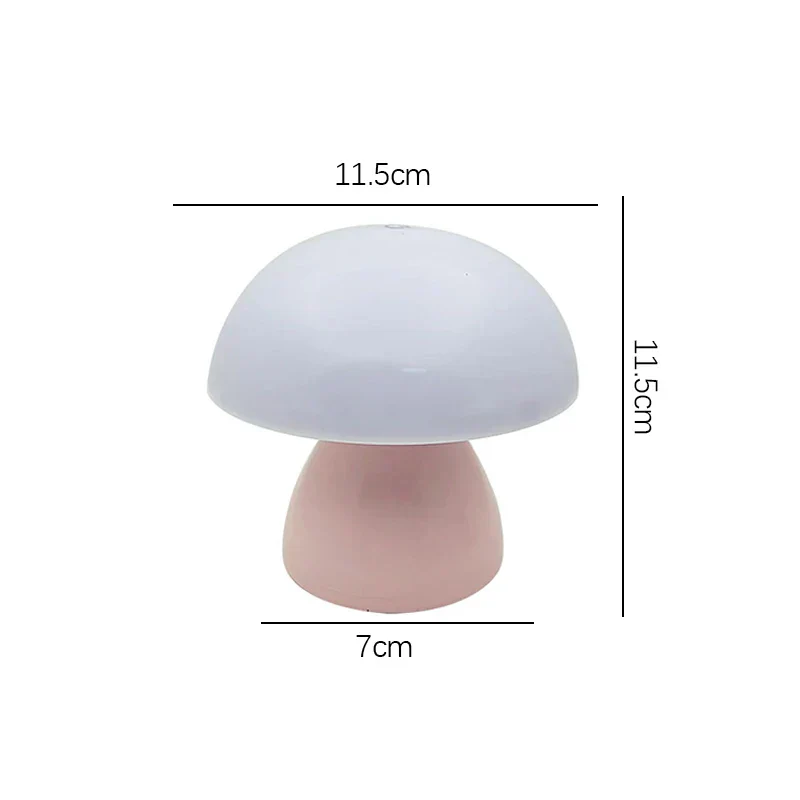 Mushroom LED Table Lamp Touch Rechargeable Desk Night Light Nordic Bedroom Decor - Image 9