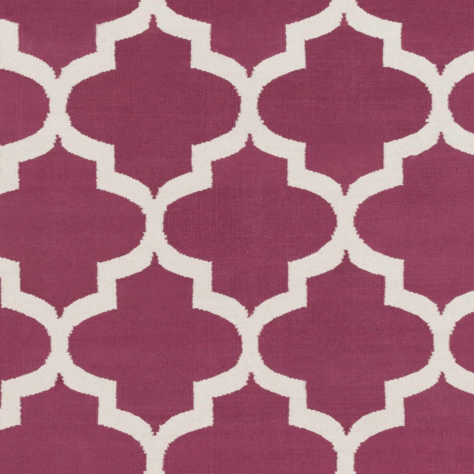 Muskogee Hand Woven Magenta Lattice Rug - Clearance - Image 3
