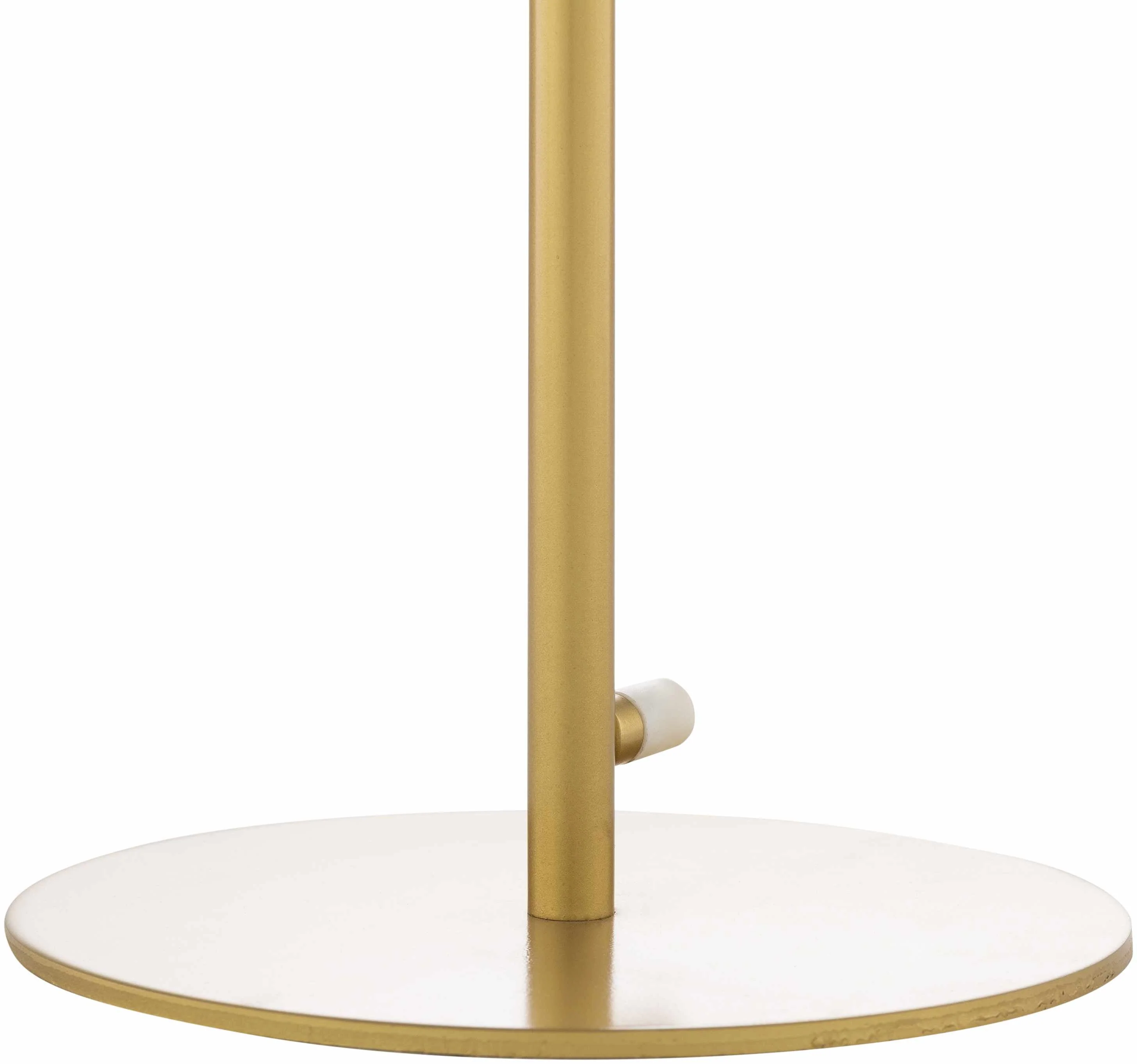 Mustard Modern Table Lamp with glass details for bedside or console tables - Image 5