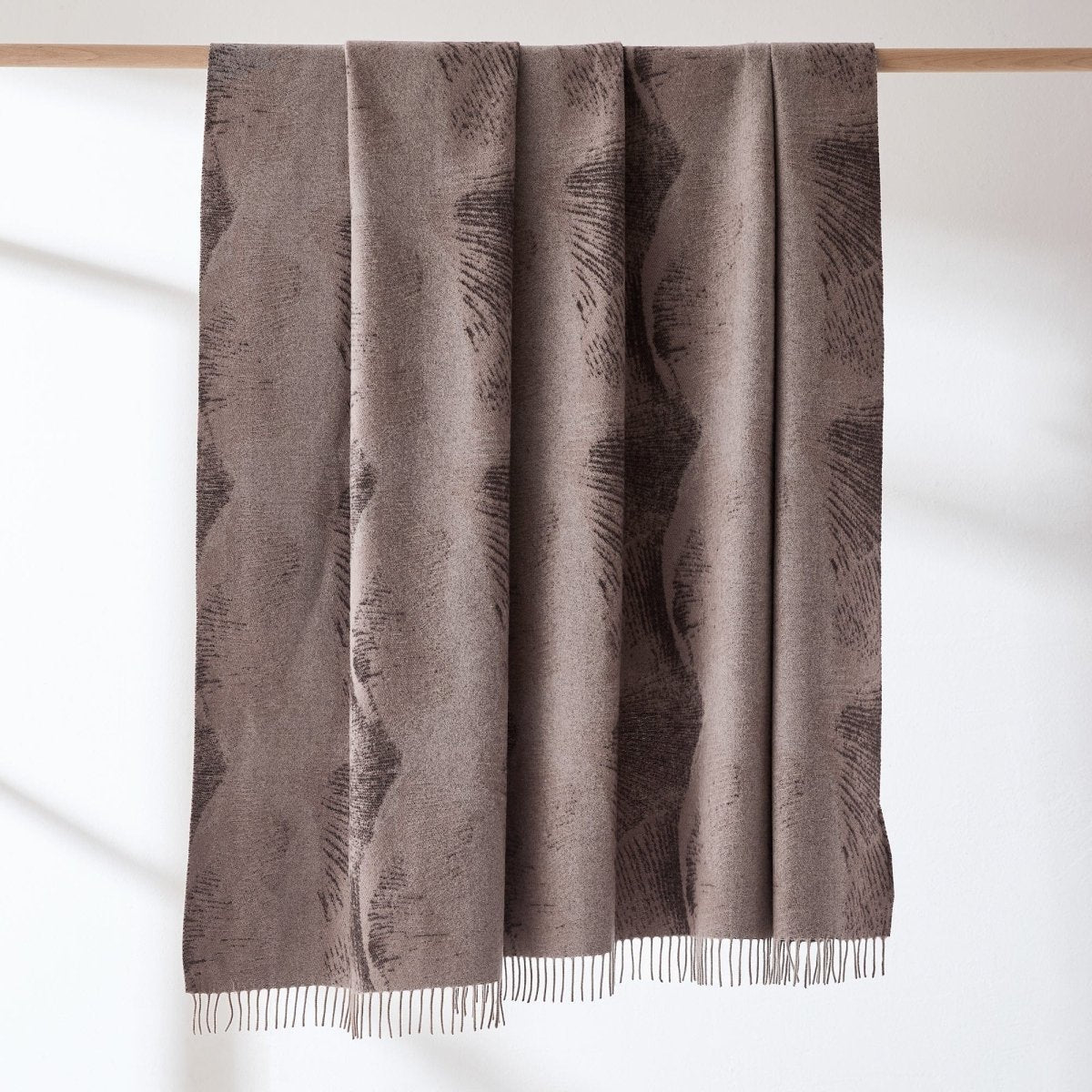 Mycelium Dream Wool Throw Blanket - Image 3